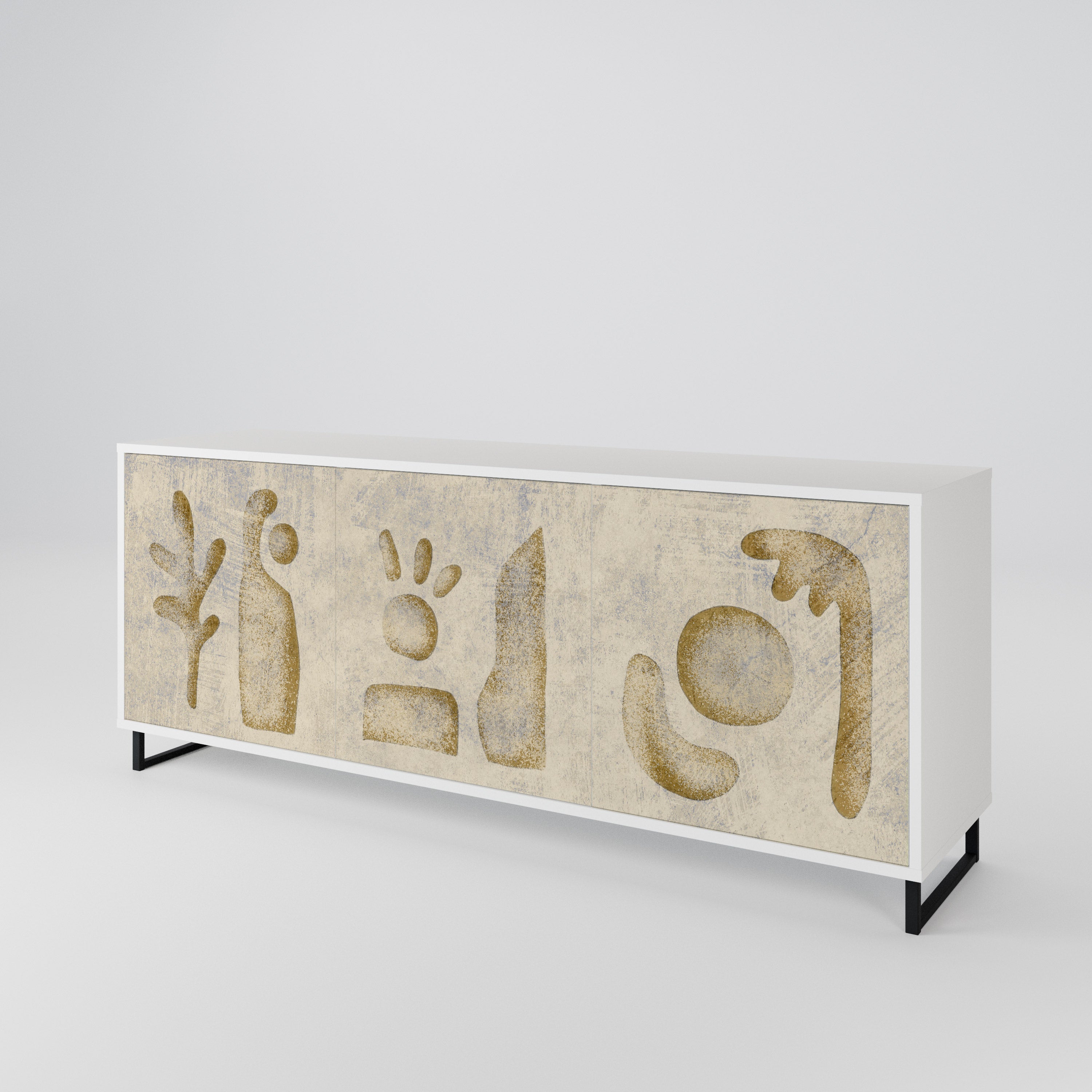 SAND SCULPTURES 3-türiges Sideboard