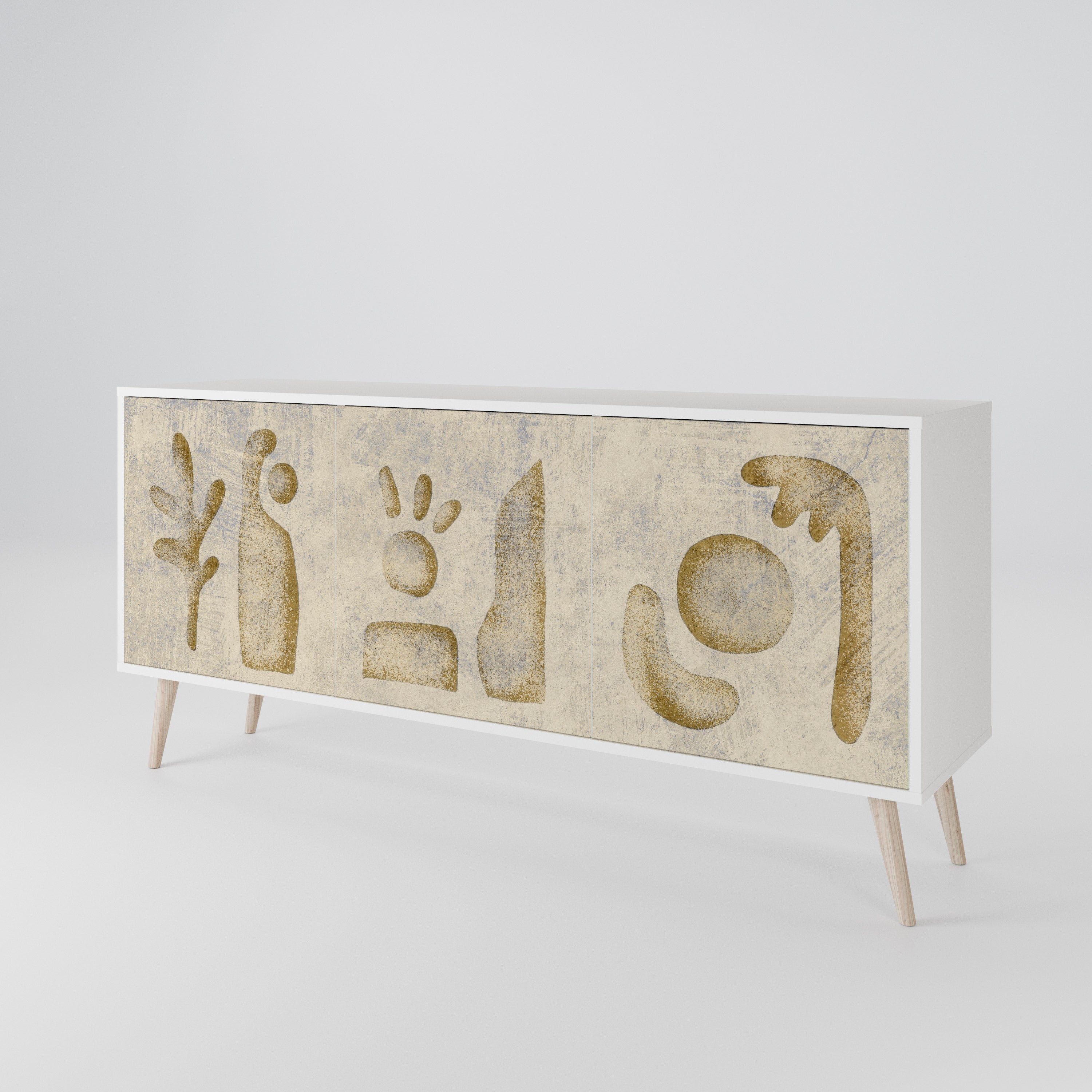 SAND SCULPTURES 3-türiges Sideboard