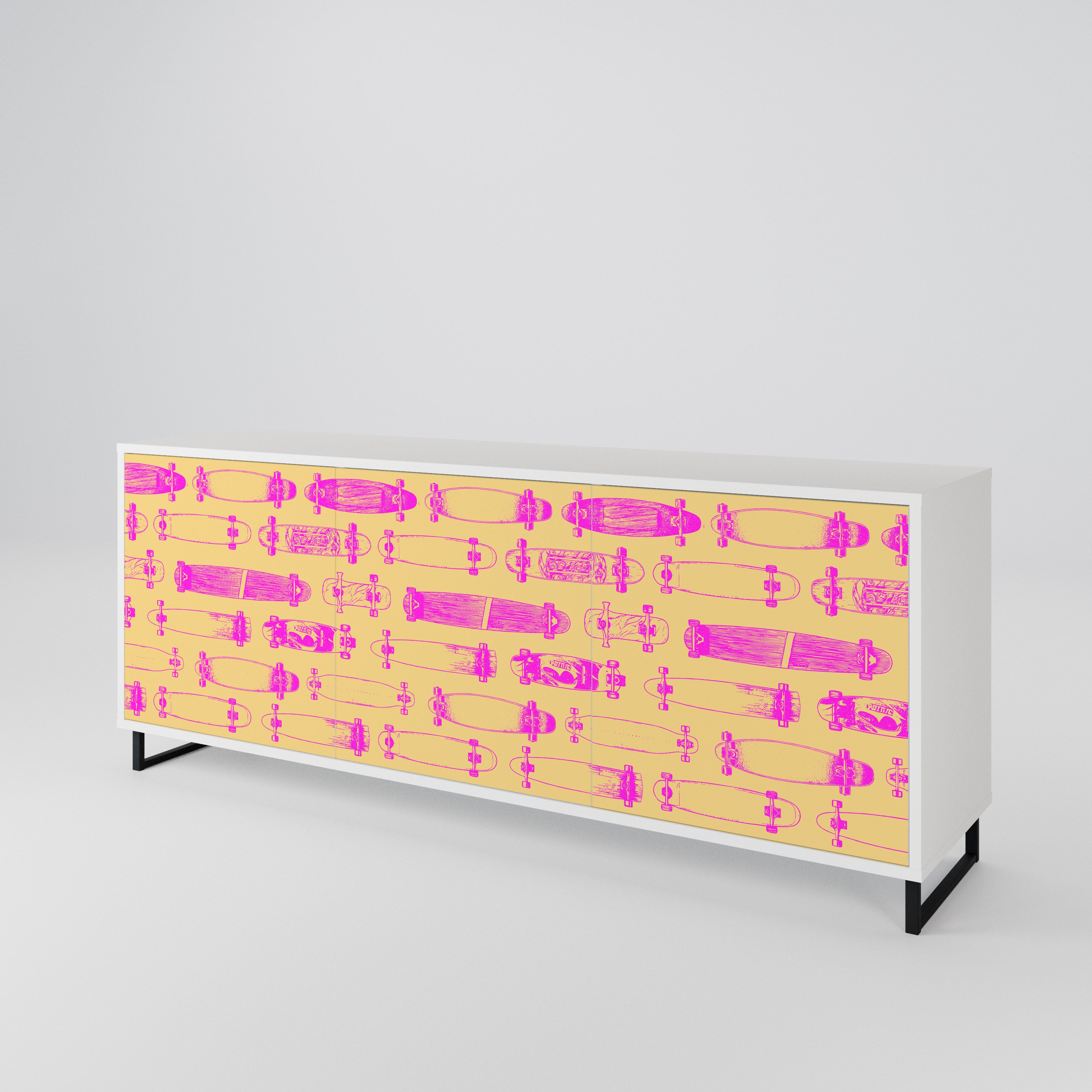 SKATEBOARD ARTISTRY 3-türiges Sideboard