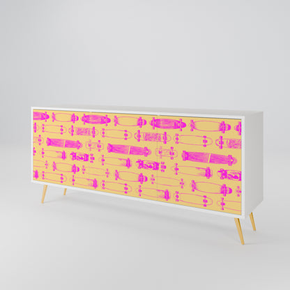 SKATEBOARD ARTISTRY 3-türiges Sideboard
