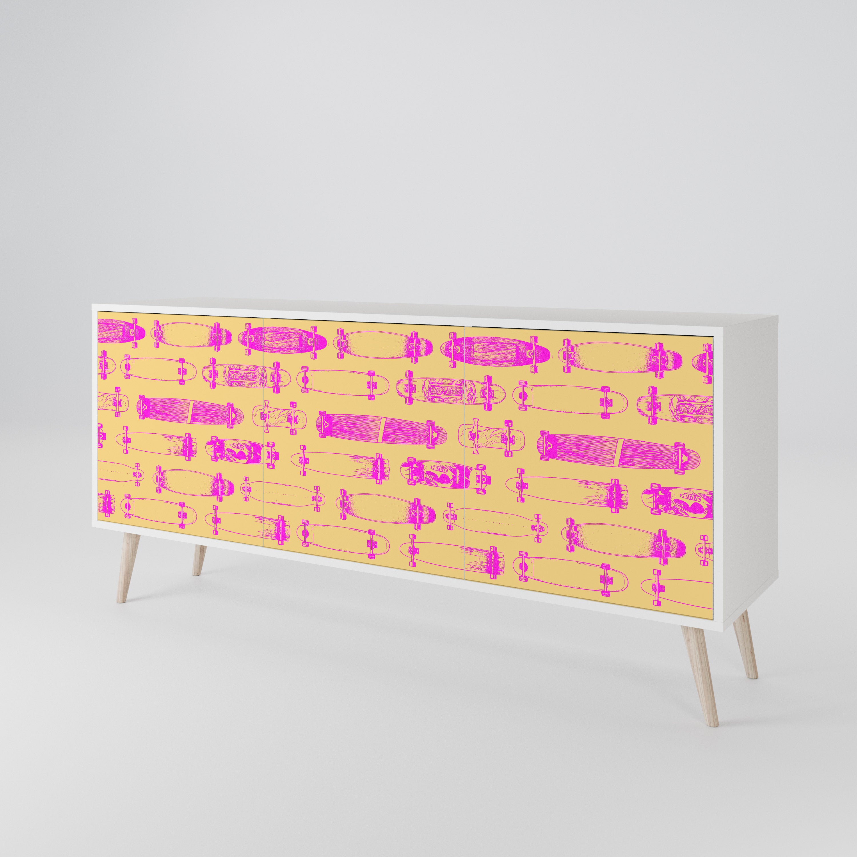 SKATEBOARD ARTISTRY 3-türiges Sideboard