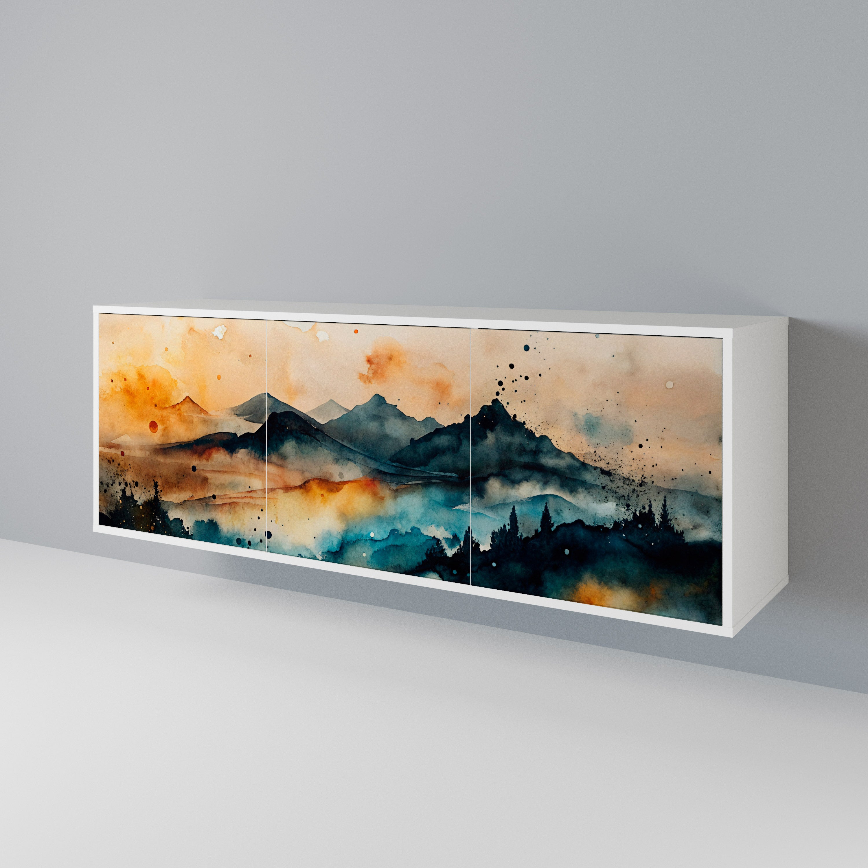 OMINOUS MOUNTAINS 3-türiges Sideboard