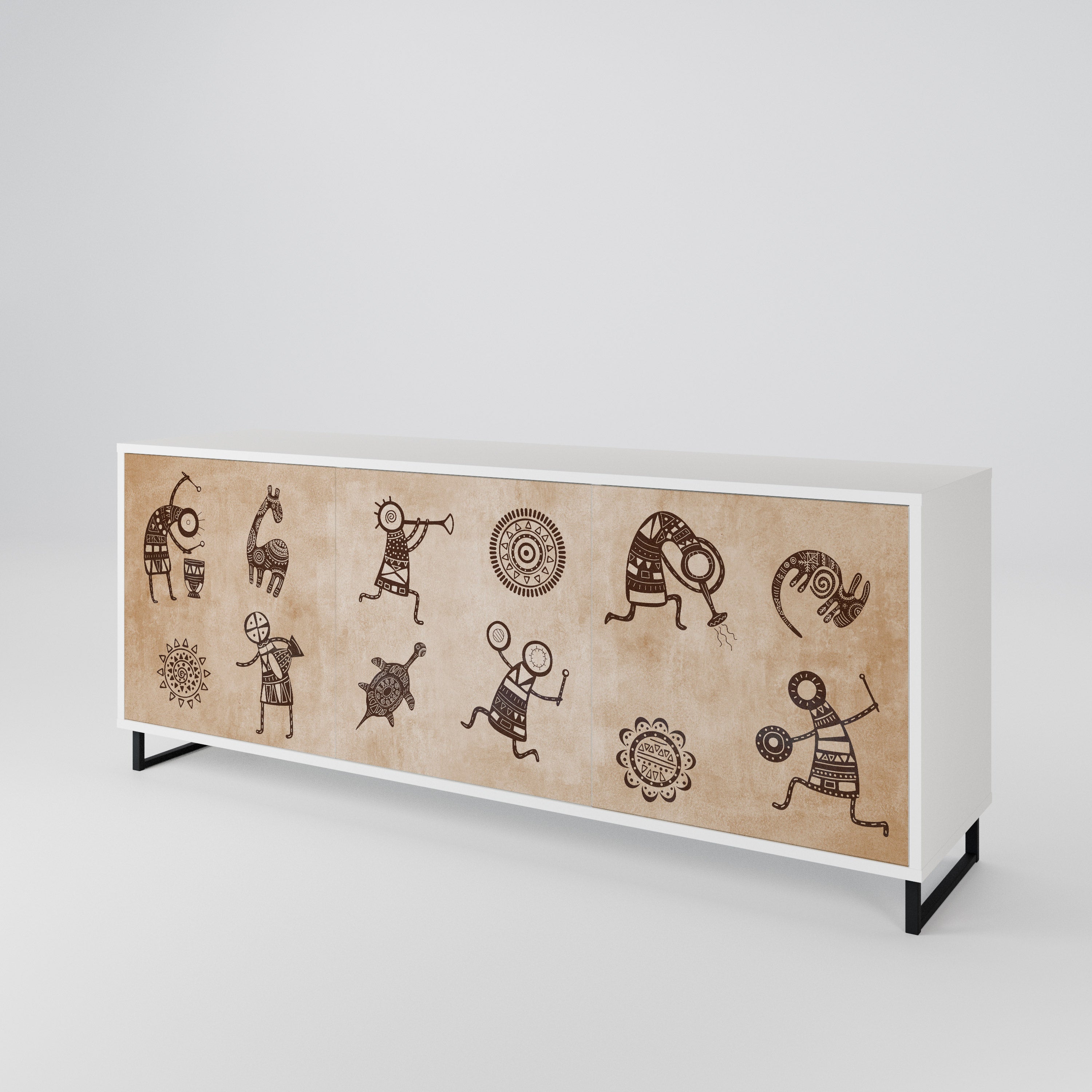 AFRICAN STYLE 3-türiges Sideboard