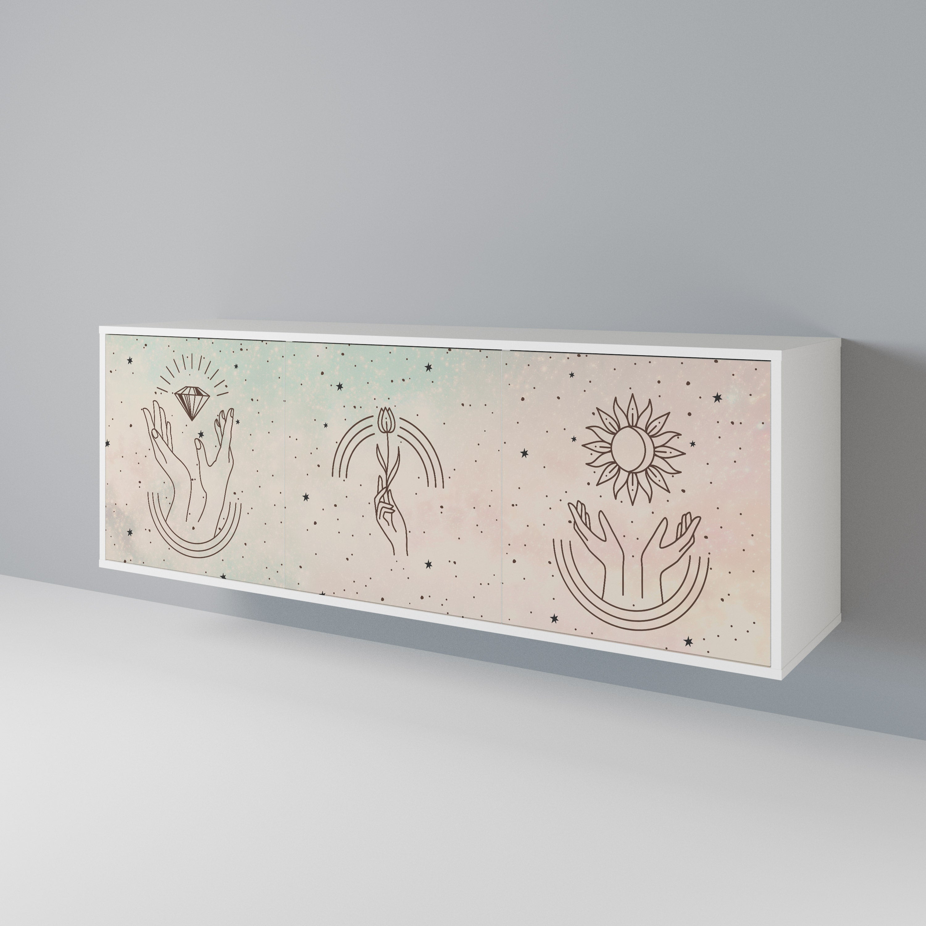 DELICATE BEAUTY 3-türiges Sideboard