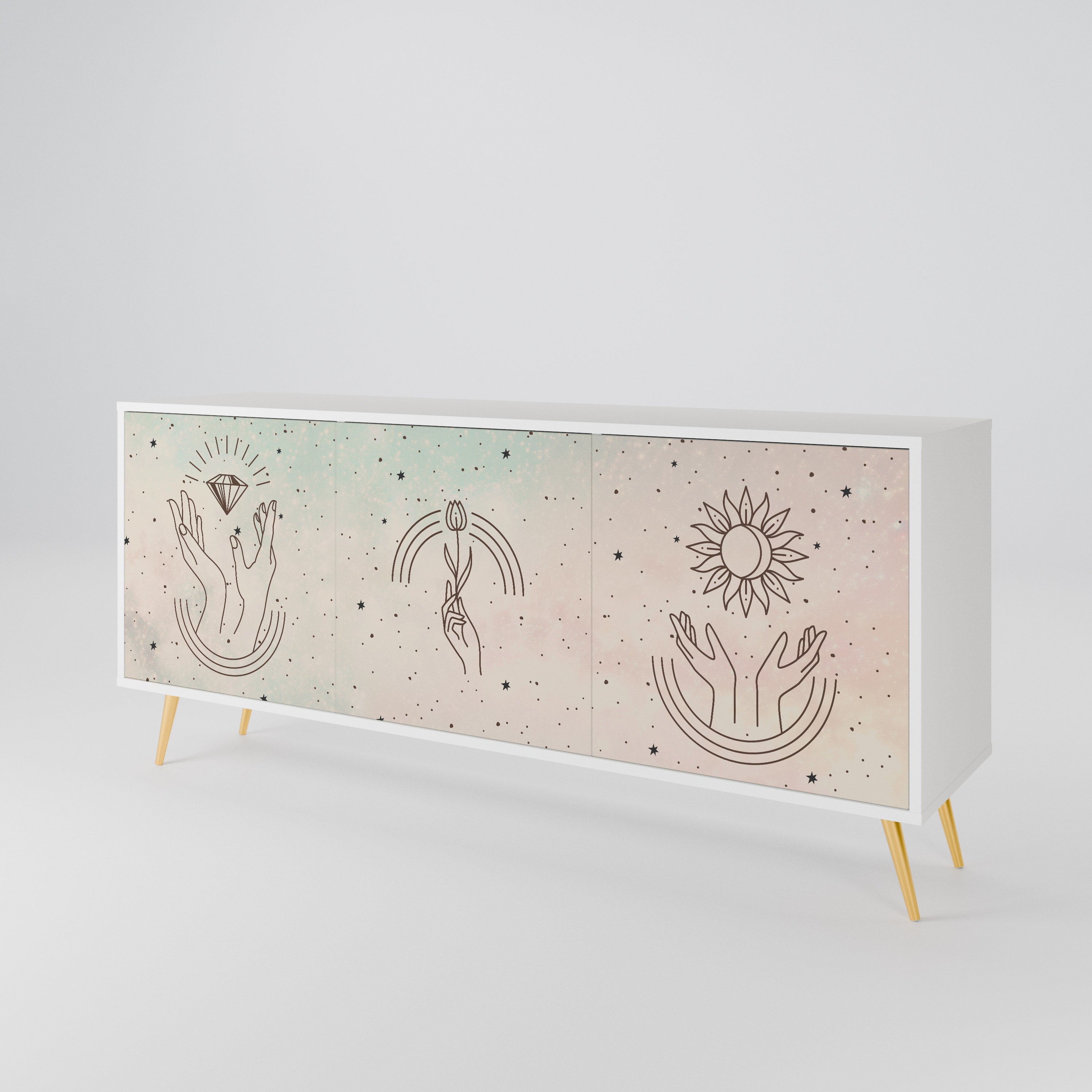 DELICATE BEAUTY 3-türiges Sideboard