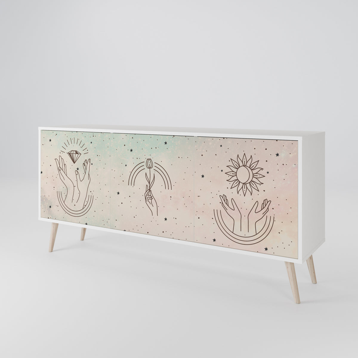 DELICATE BEAUTY 3-türiges Sideboard