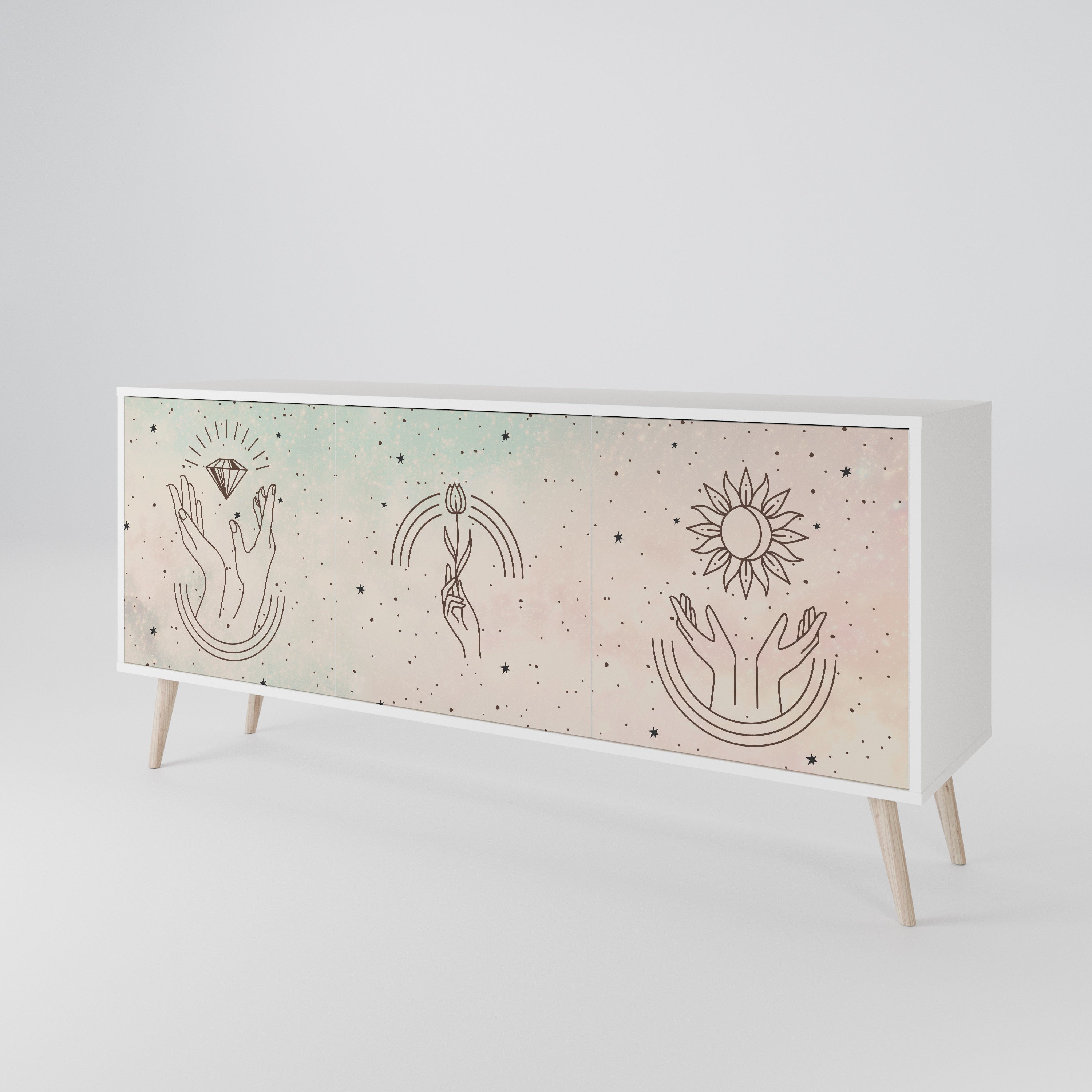 DELICATE BEAUTY 3-türiges Sideboard