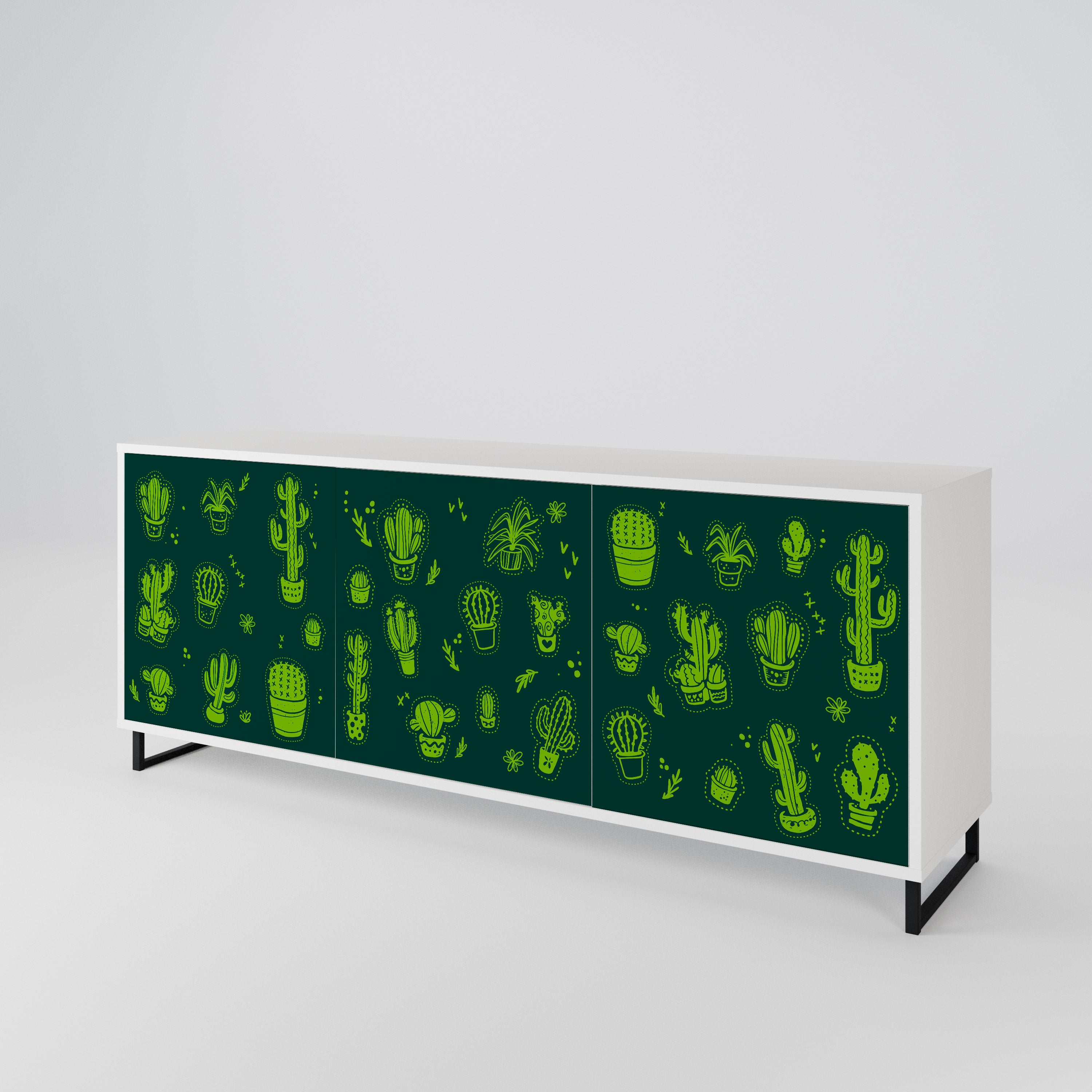 DESERT GREEN 3-türiges Sideboard