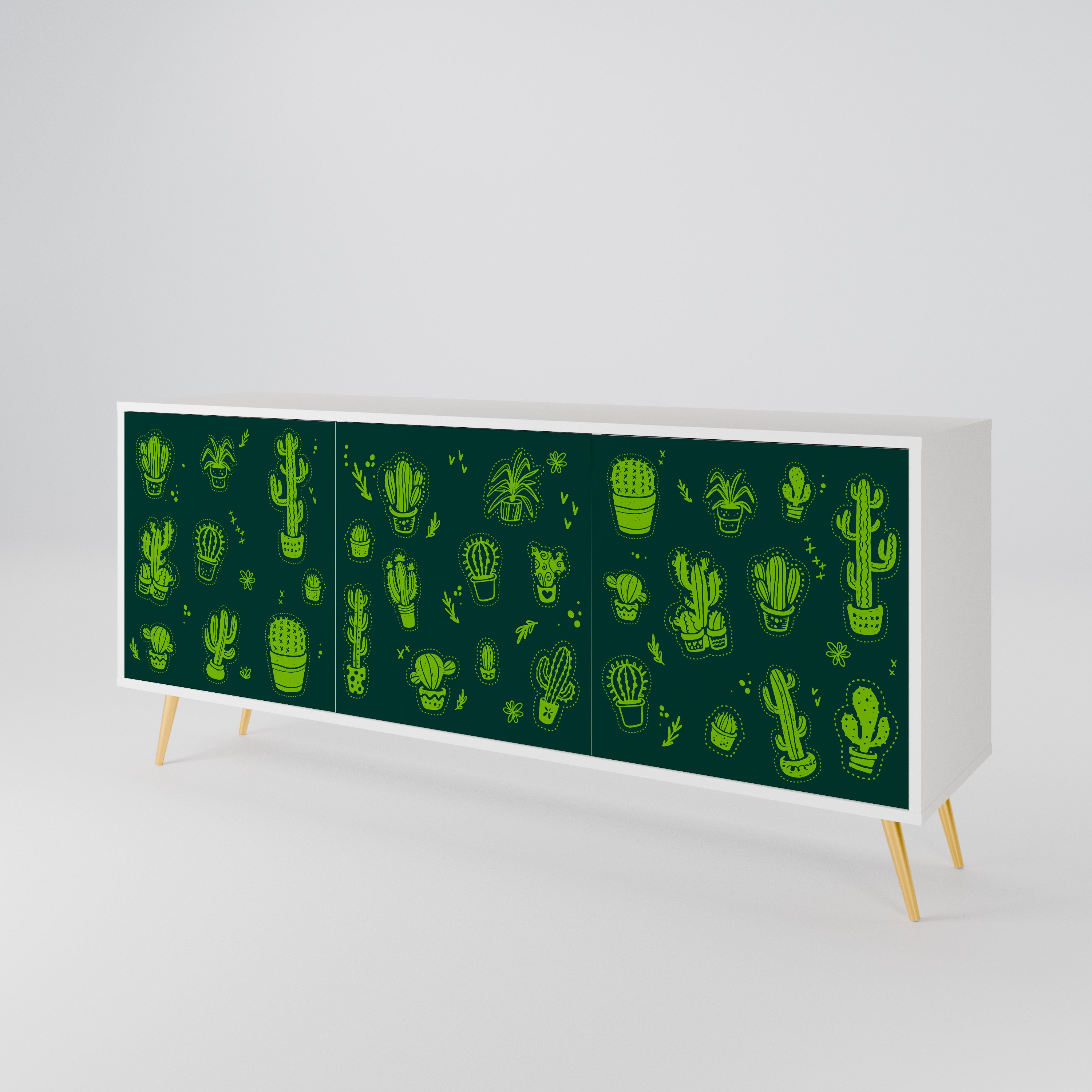 DESERT GREEN 3-türiges Sideboard