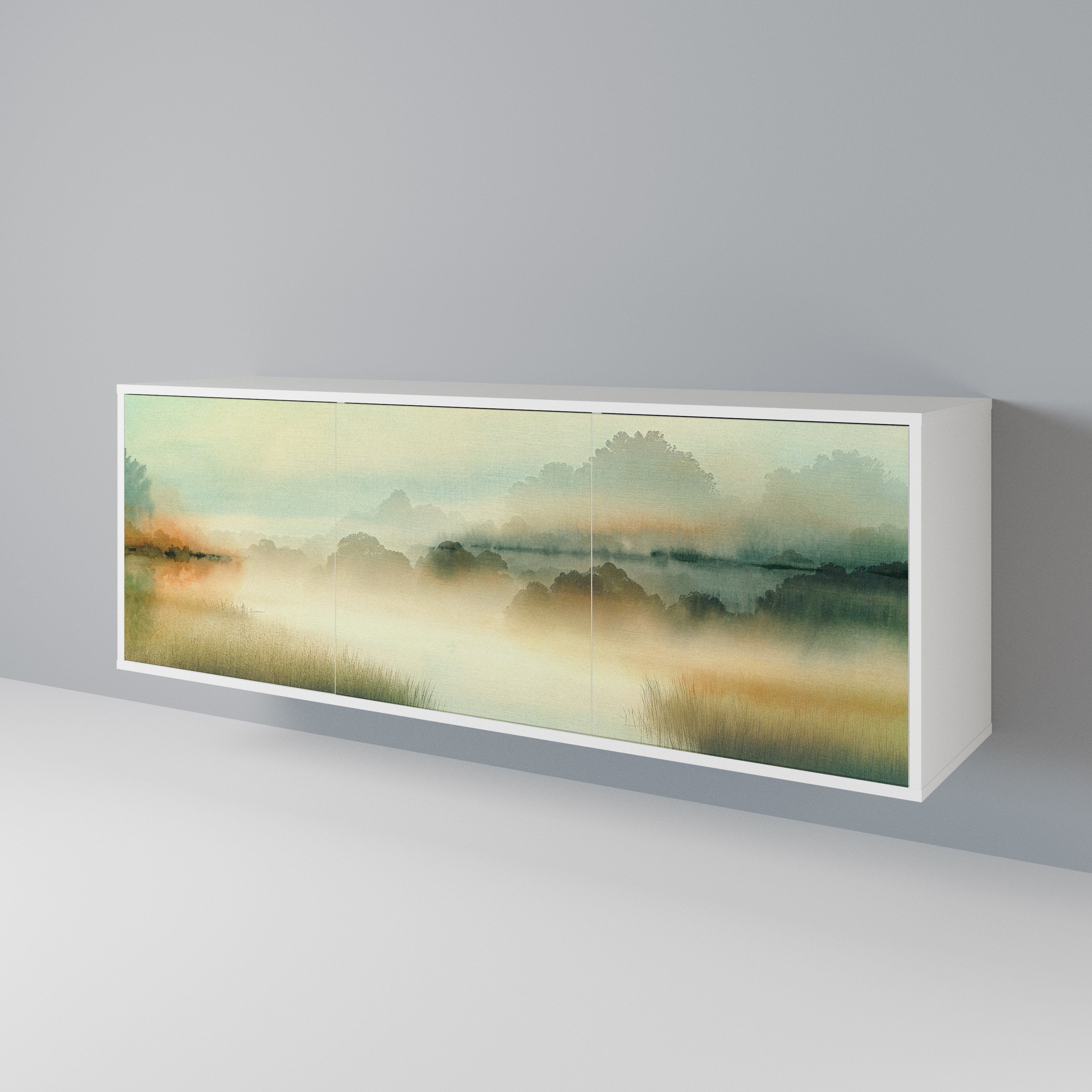 MORNING BY THE LAKE 3-türiges Sideboard
