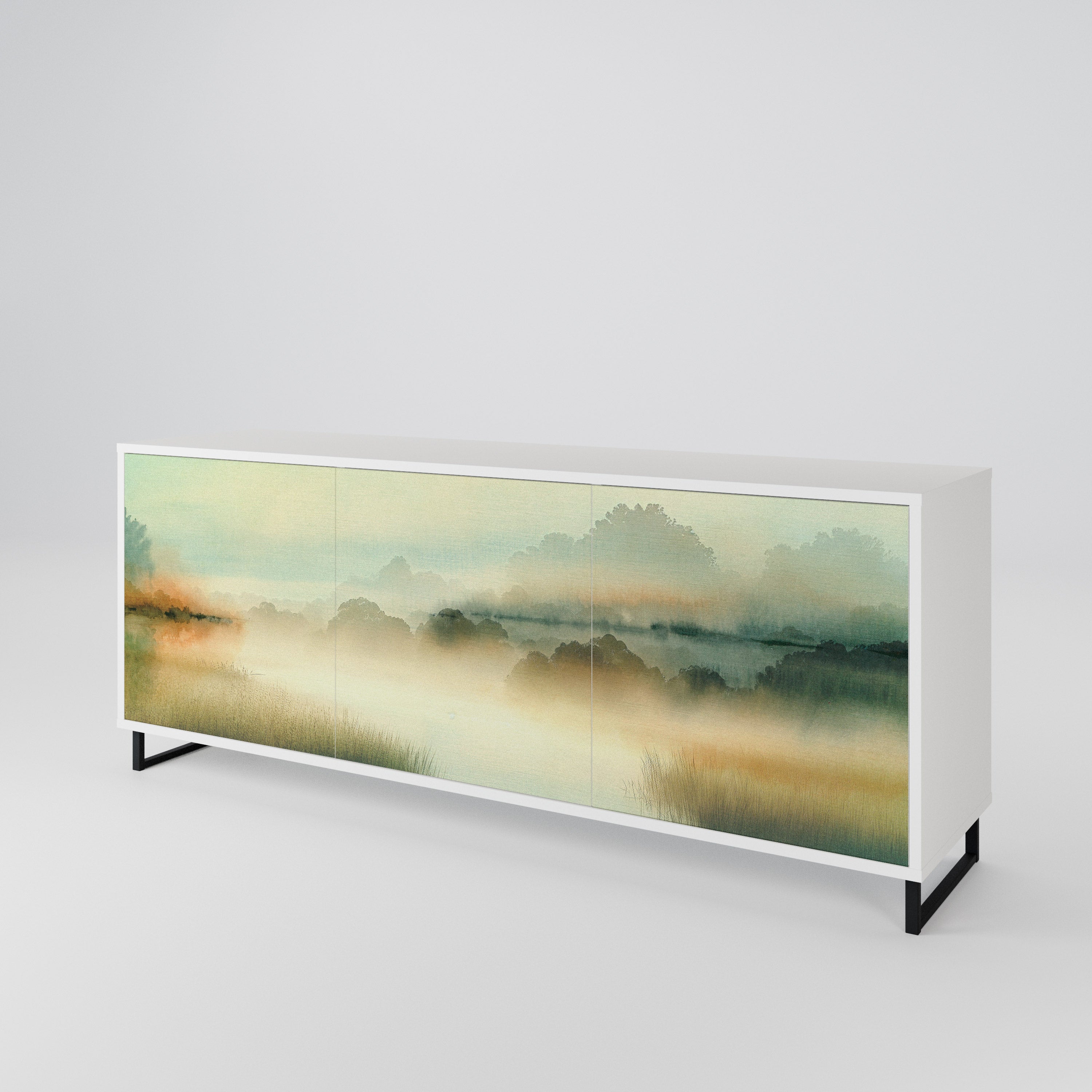MORNING BY THE LAKE 3-türiges Sideboard