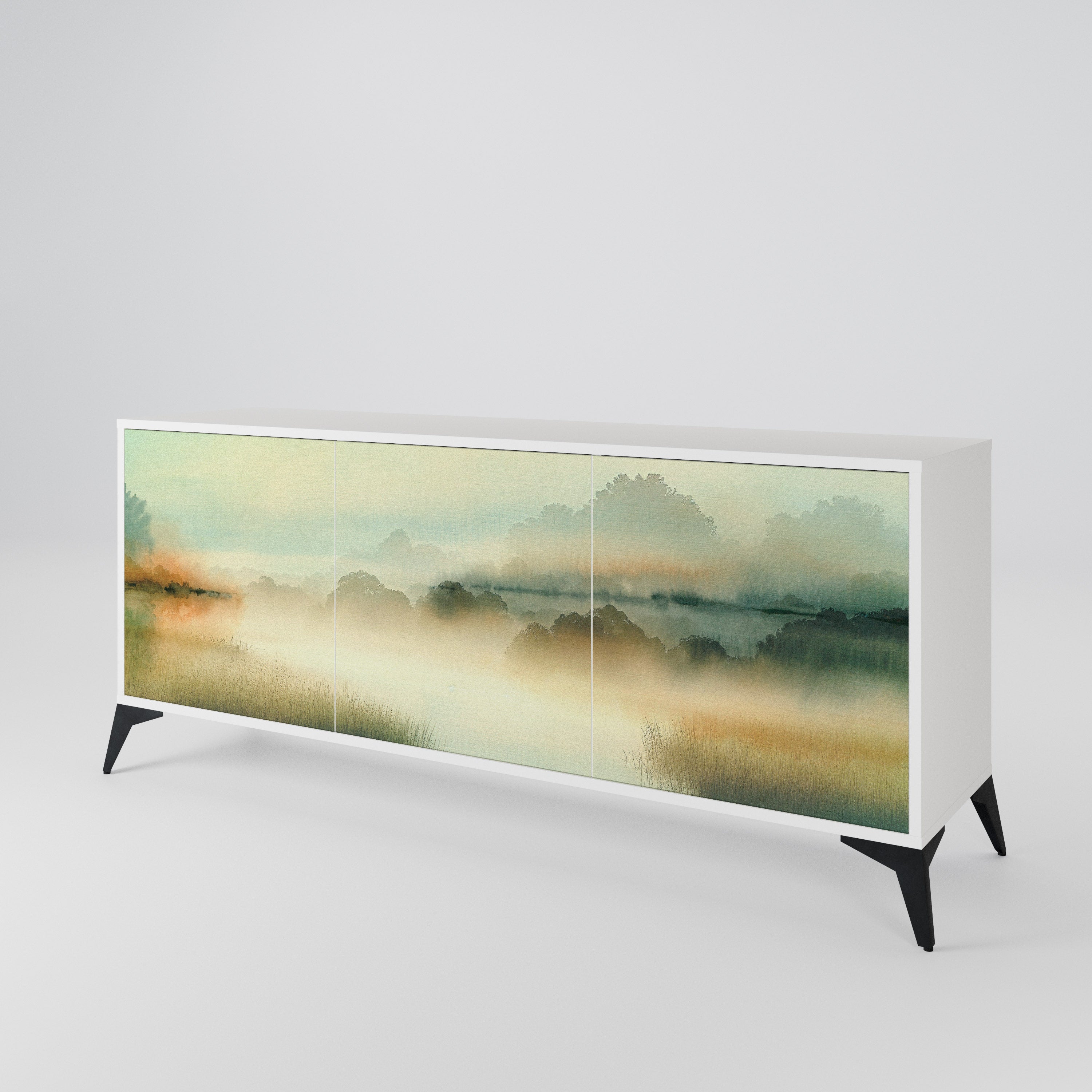 MORNING BY THE LAKE 3-türiges Sideboard