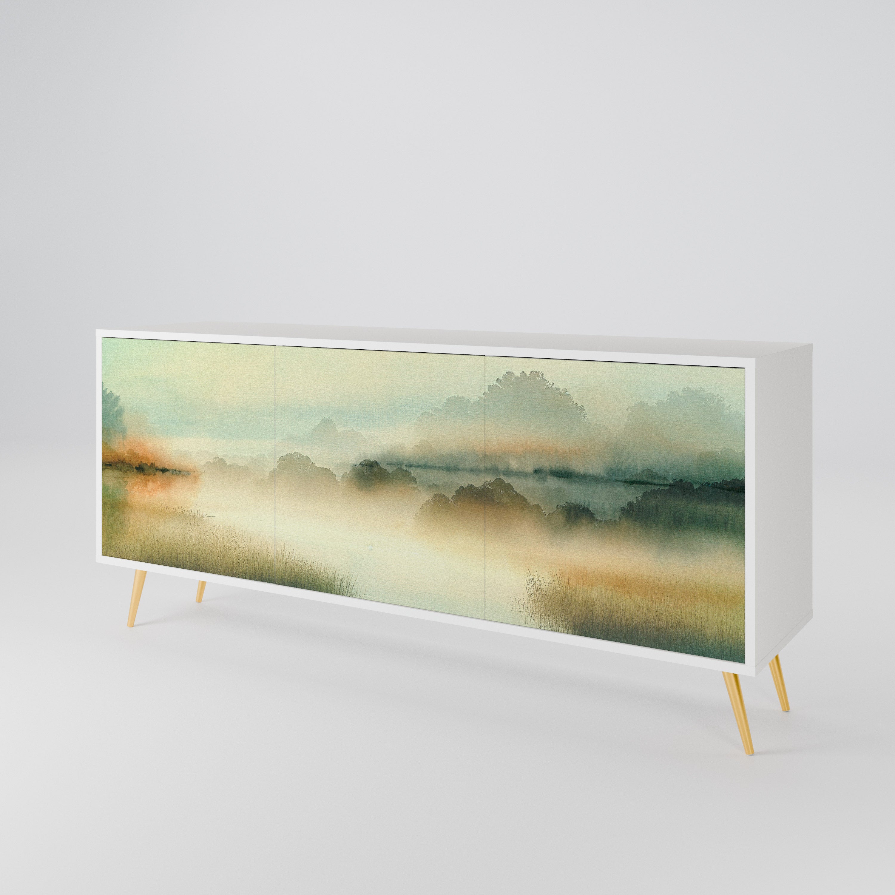 MORNING BY THE LAKE 3-türiges Sideboard