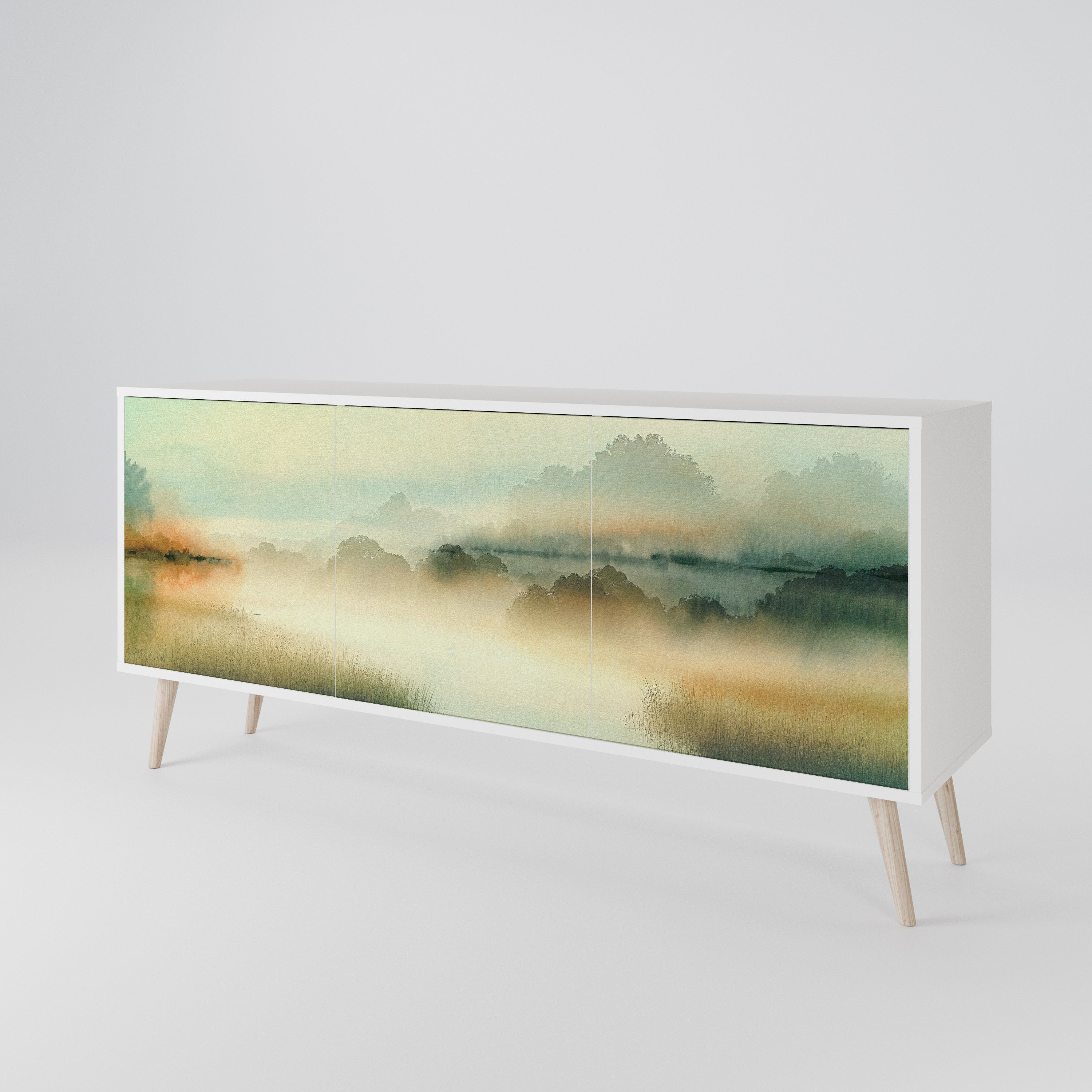 MORNING BY THE LAKE 3-türiges Sideboard