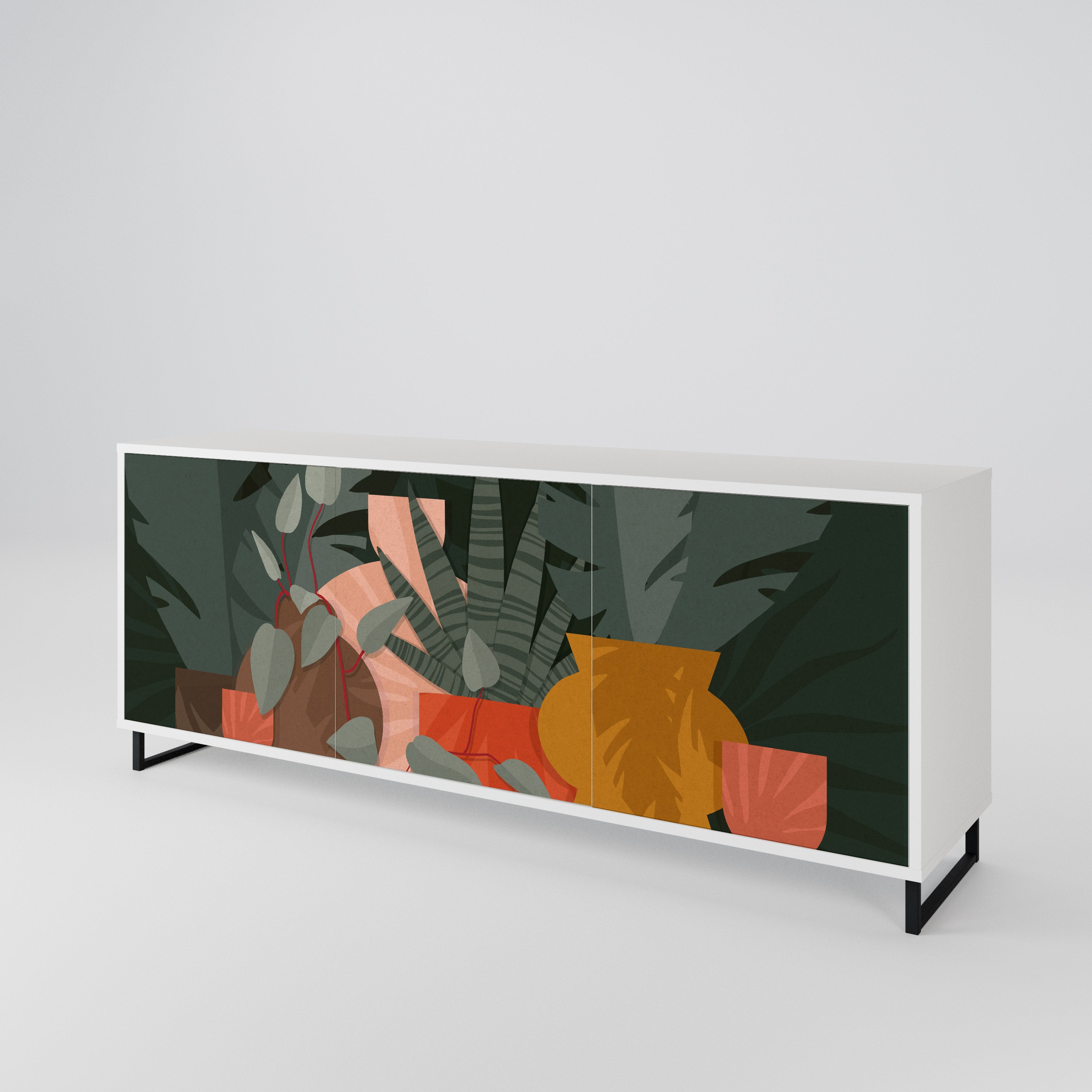 TROPICAL COMPOSITION 3-türiges Sideboard