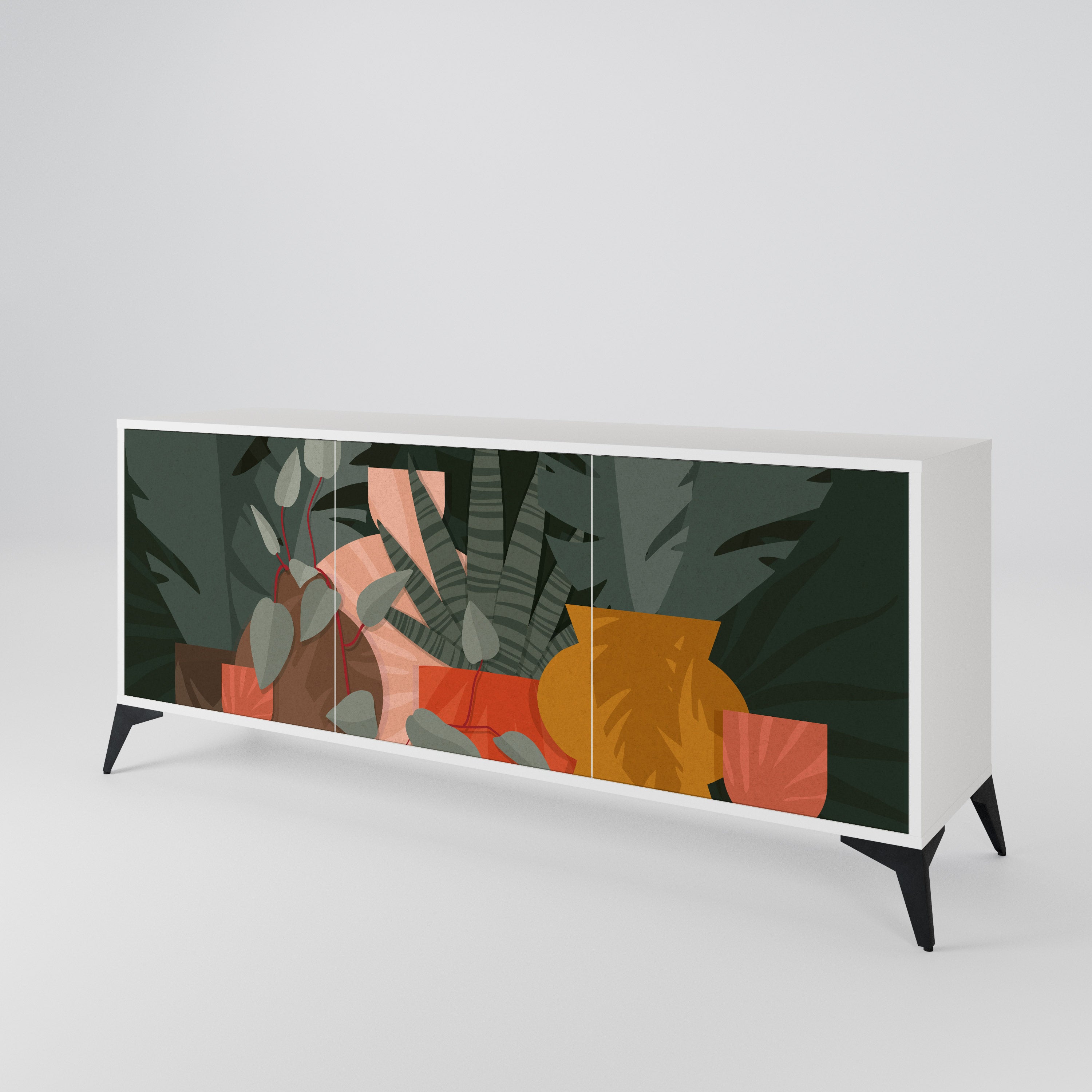 TROPICAL COMPOSITION 3-türiges Sideboard