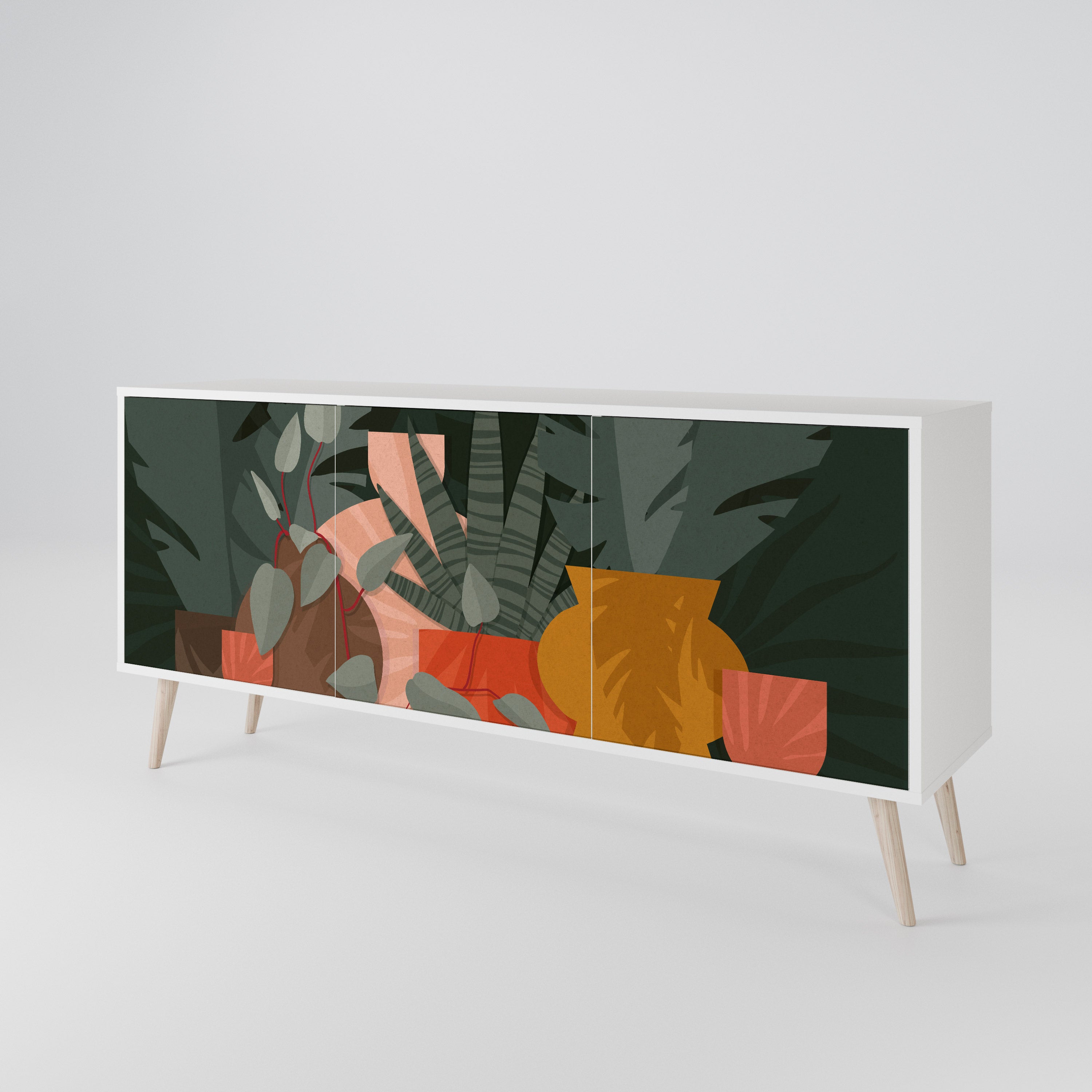 TROPICAL COMPOSITION 3-türiges Sideboard