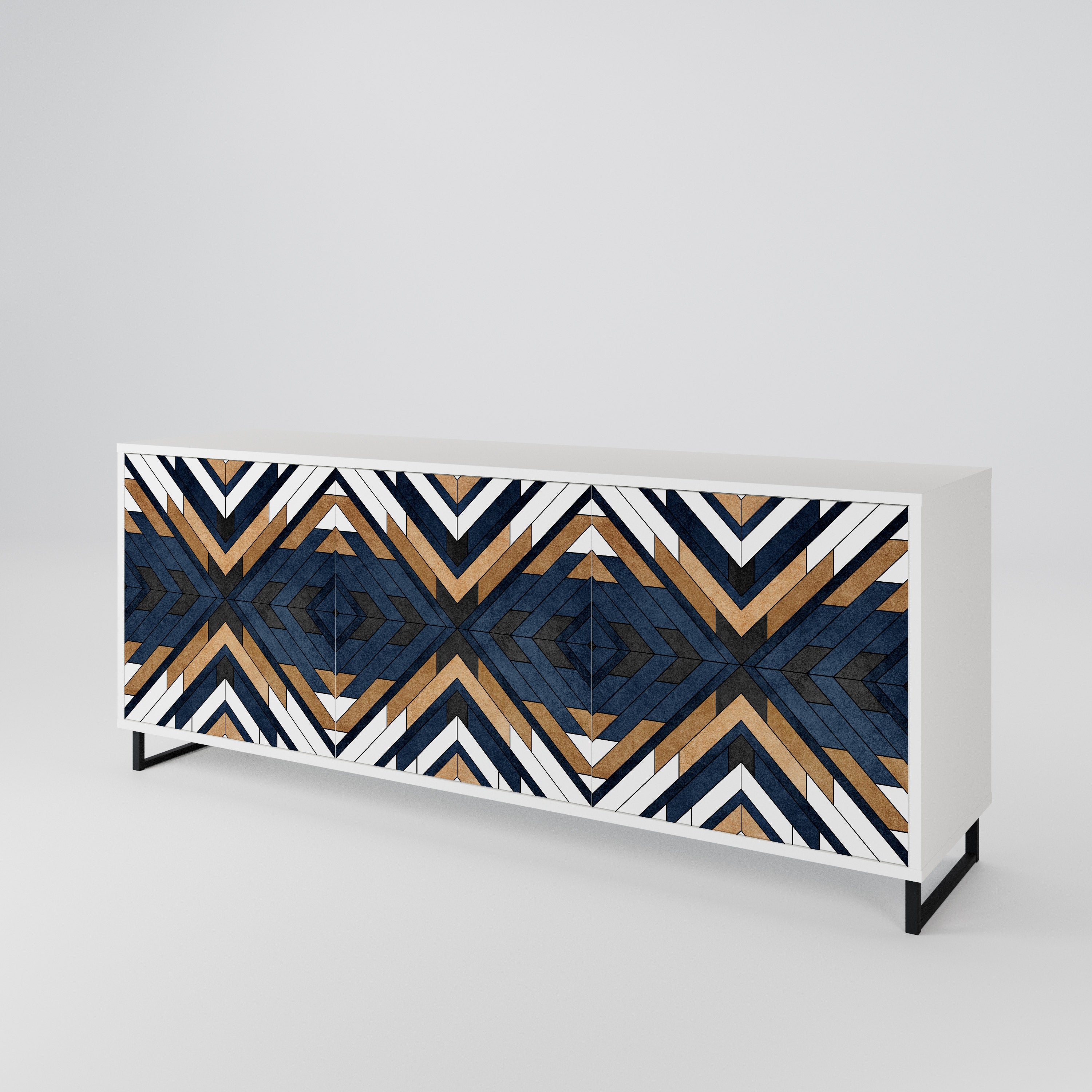 ARTFUL GEOMETRY 3-türiges Sideboard
