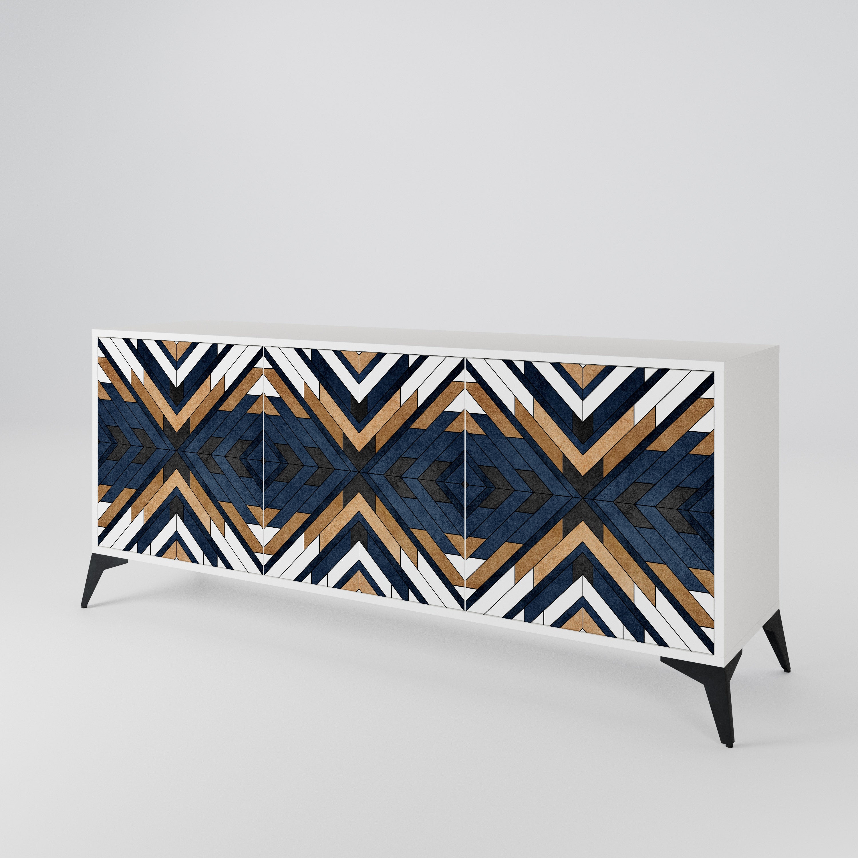 ARTFUL GEOMETRY 3-türiges Sideboard