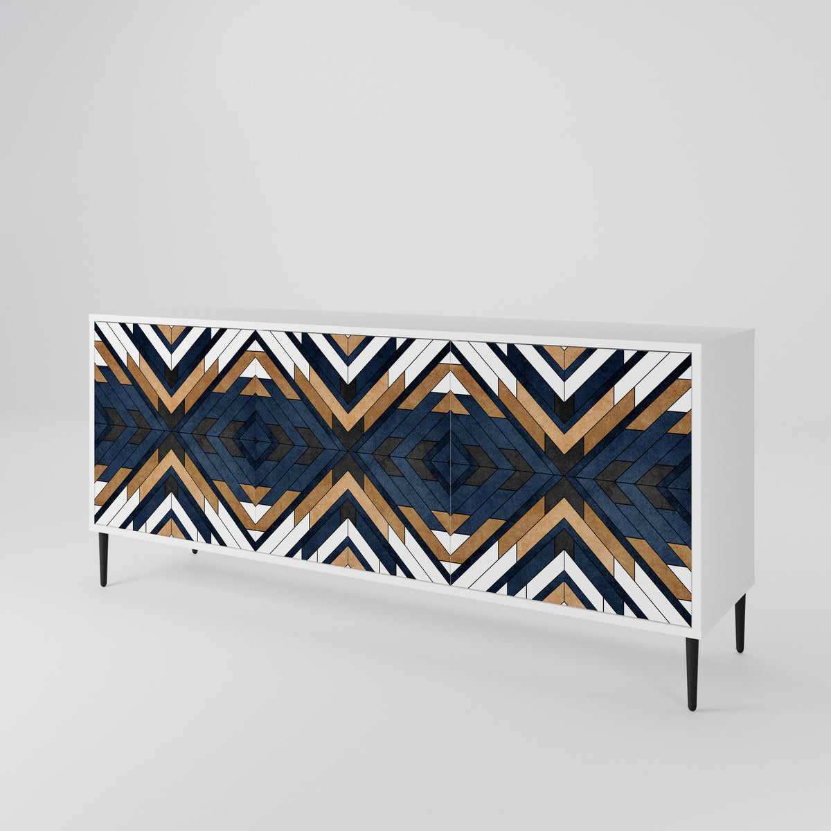 ARTFUL GEOMETRY 3-türiges Sideboard