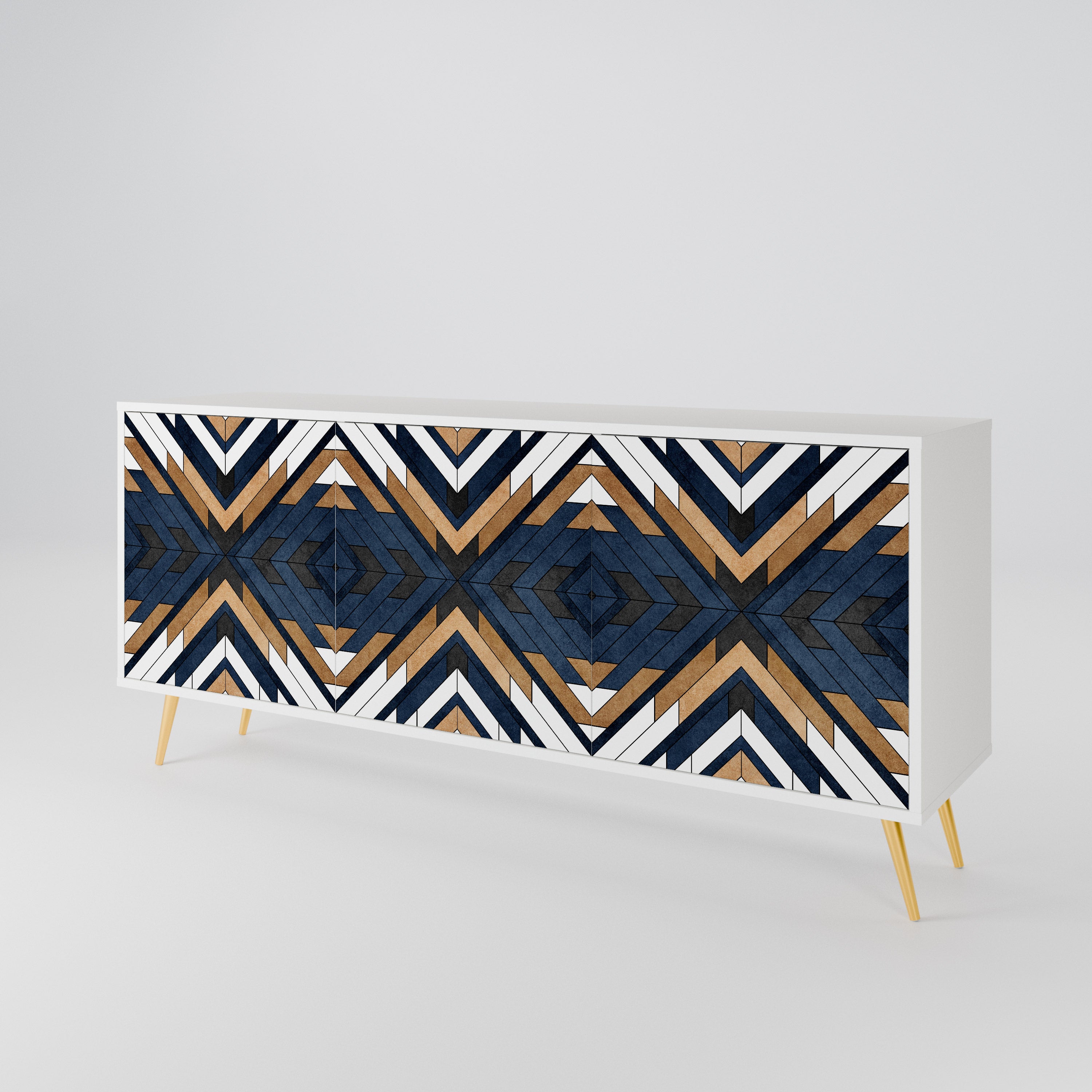 ARTFUL GEOMETRY 3-türiges Sideboard