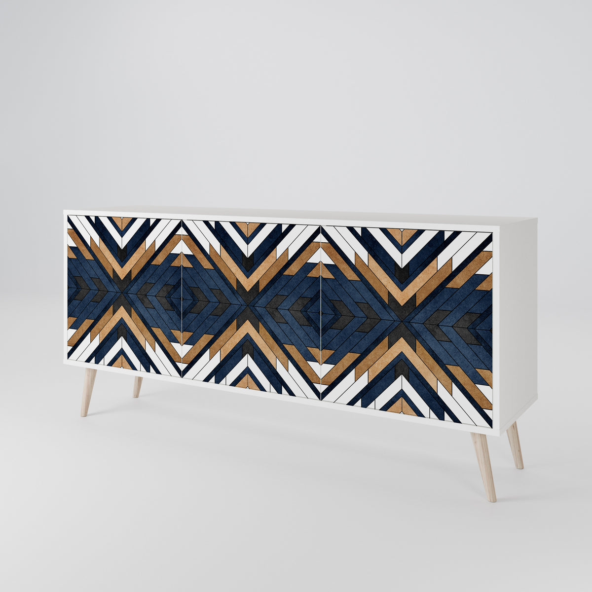 ARTFUL GEOMETRY 3-türiges Sideboard