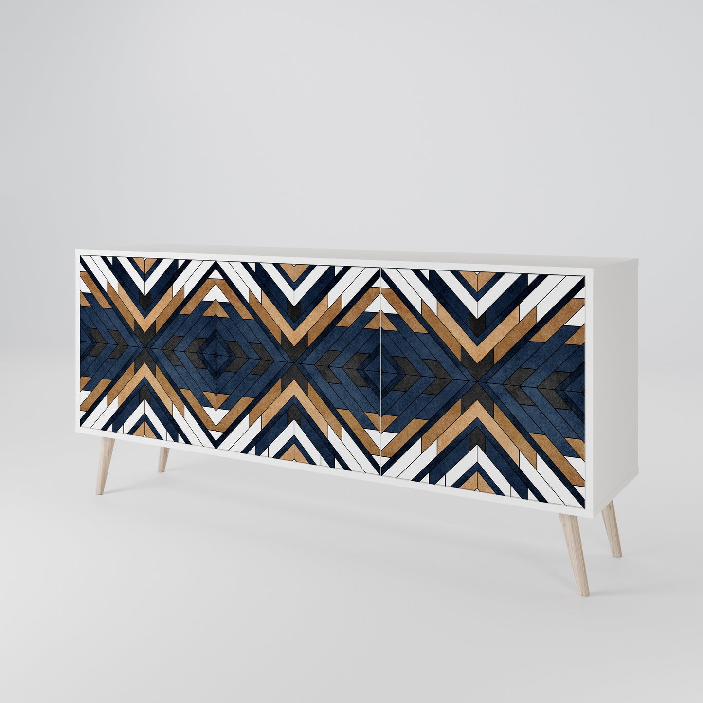 ARTFUL GEOMETRY 3-türiges Sideboard