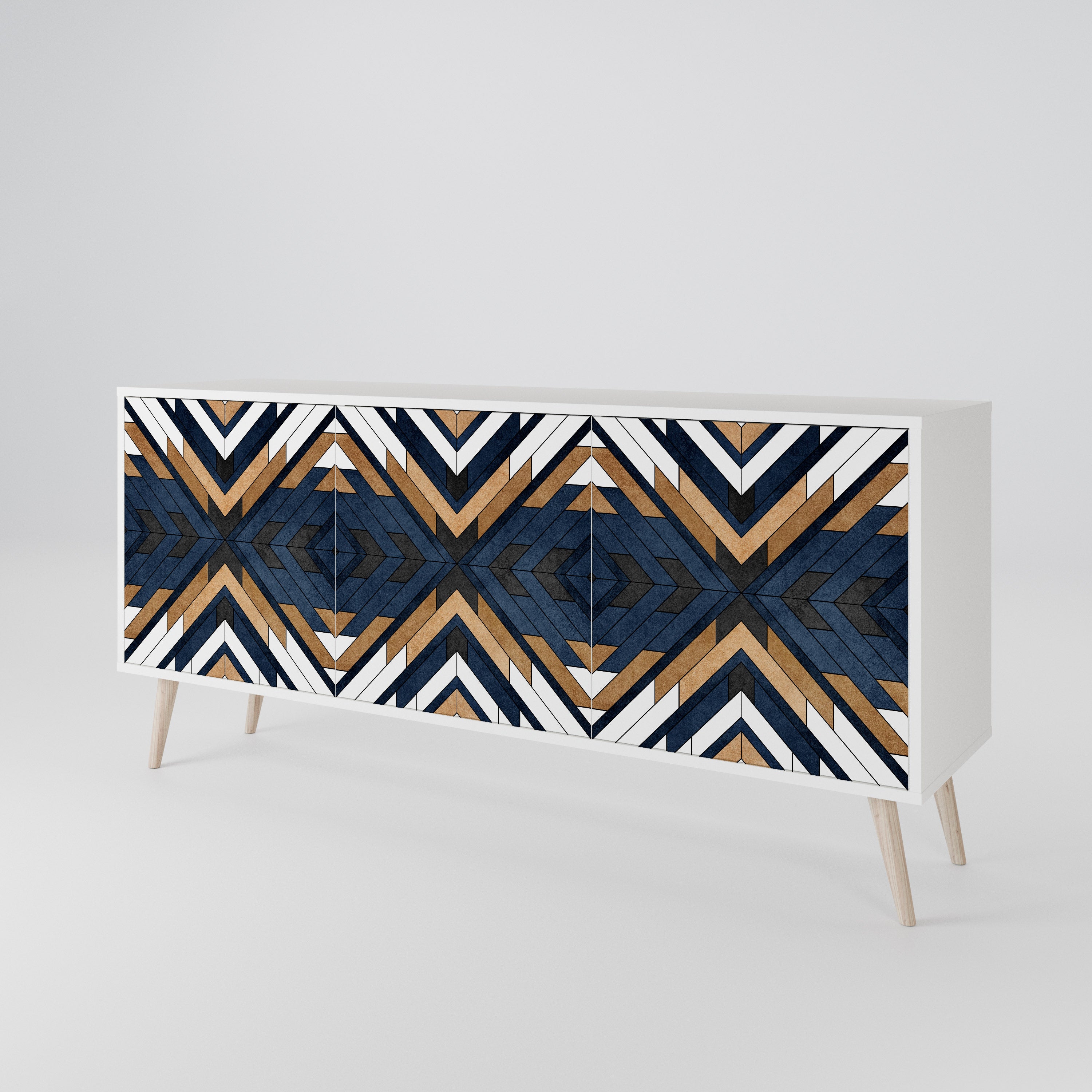 ARTFUL GEOMETRY 3-türiges Sideboard