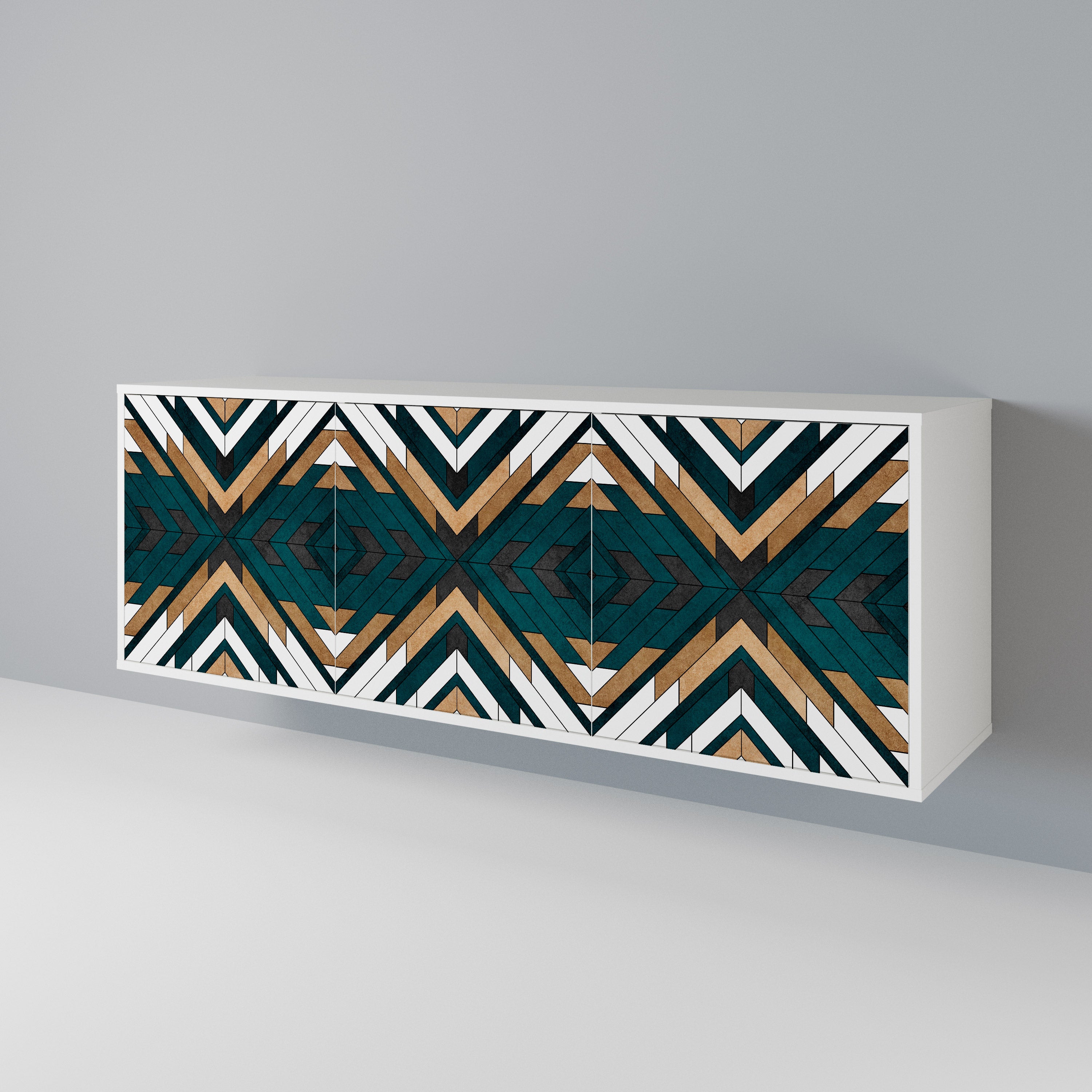 ARTISTIC GEOMETRY 3-türiges Sideboard