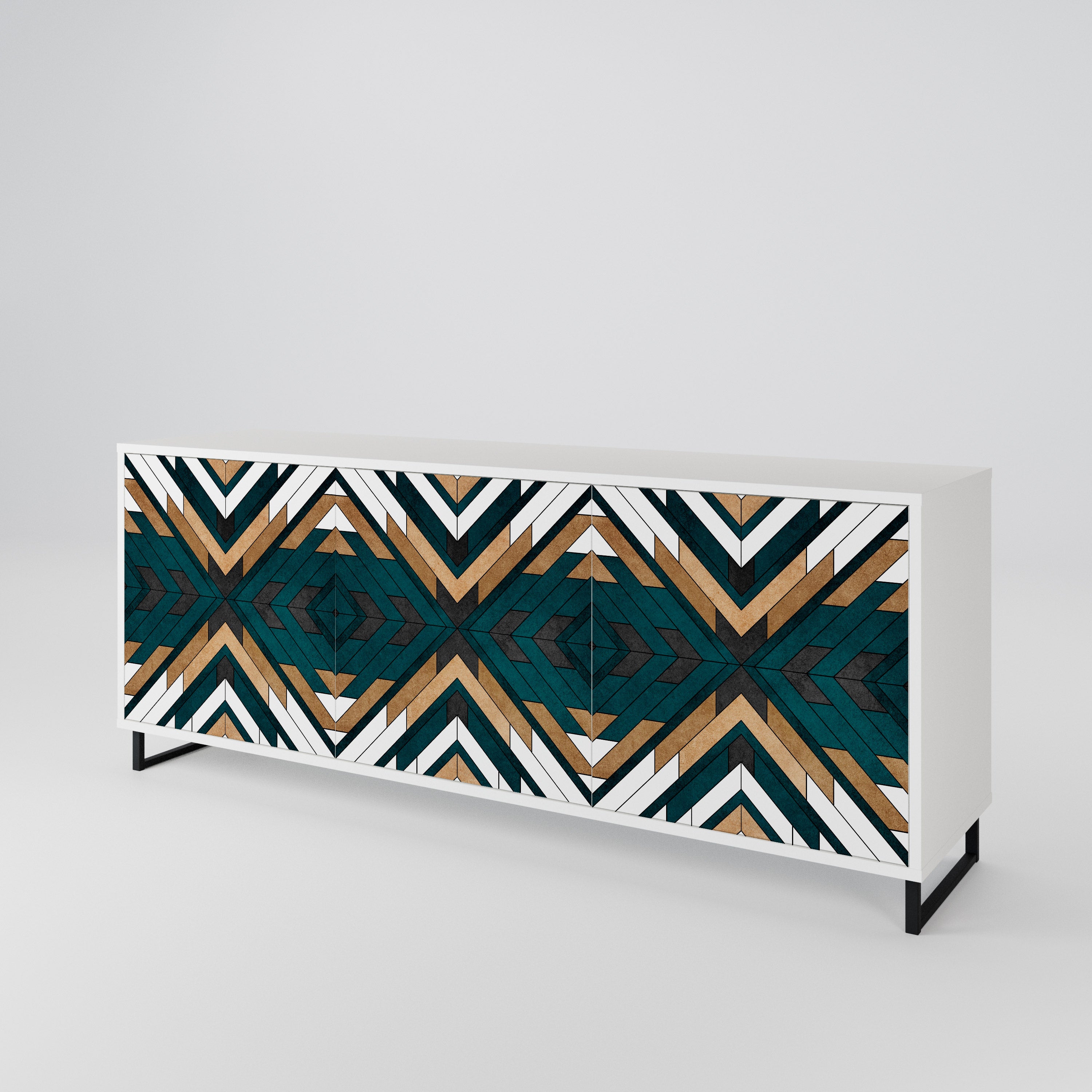 ARTISTIC GEOMETRY 3-türiges Sideboard