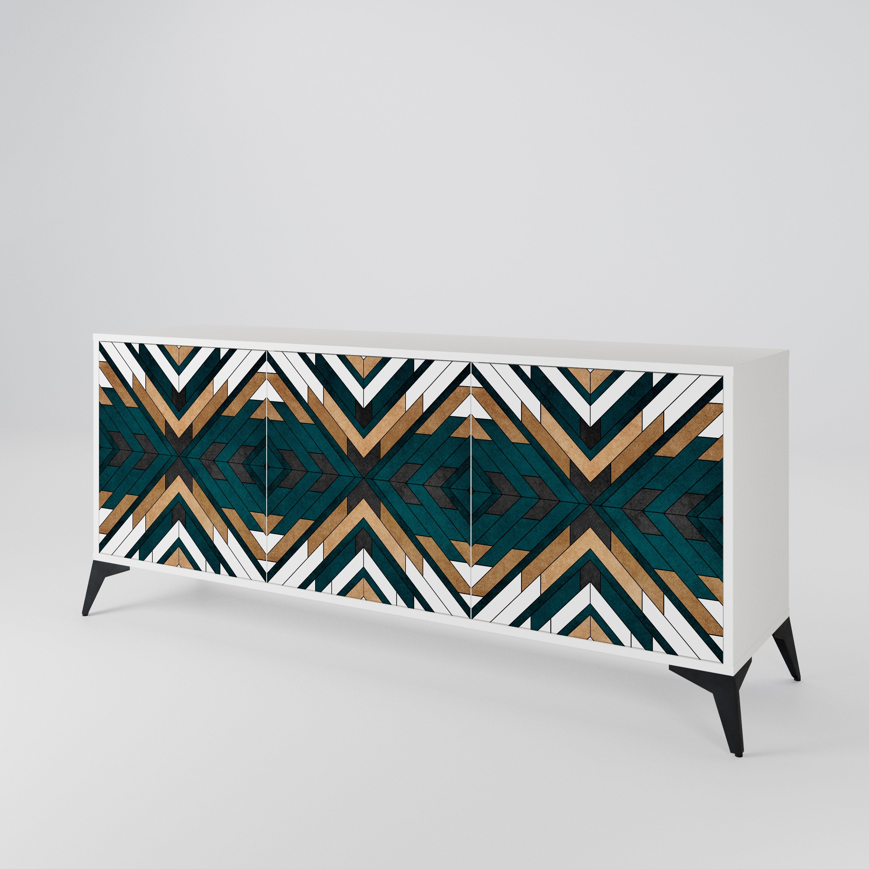 ARTISTIC GEOMETRY 3-türiges Sideboard