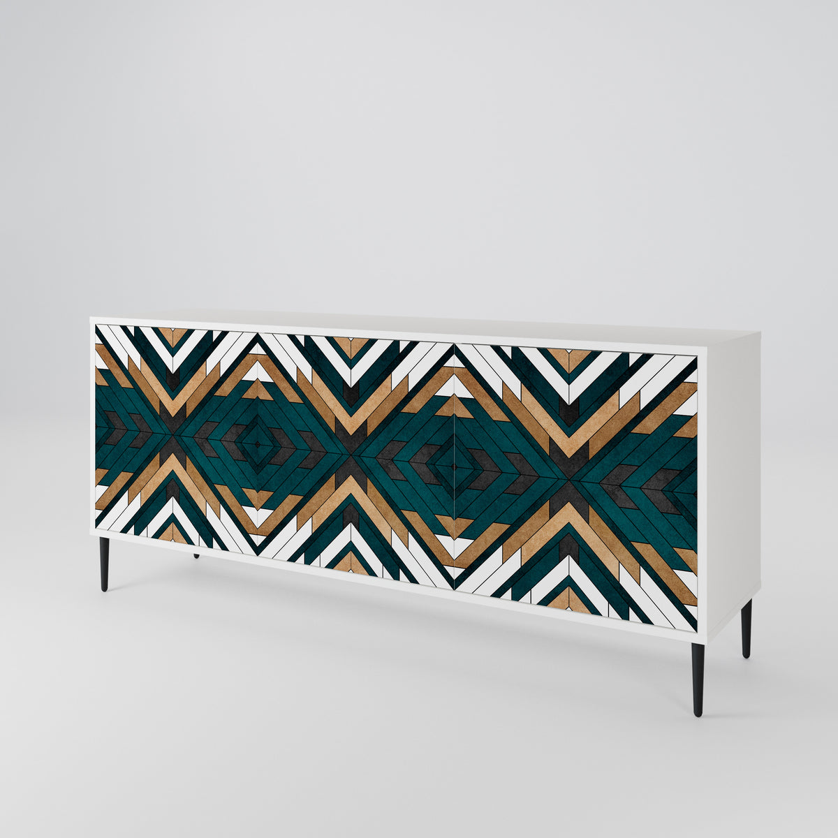 ARTISTIC GEOMETRY 3-türiges Sideboard