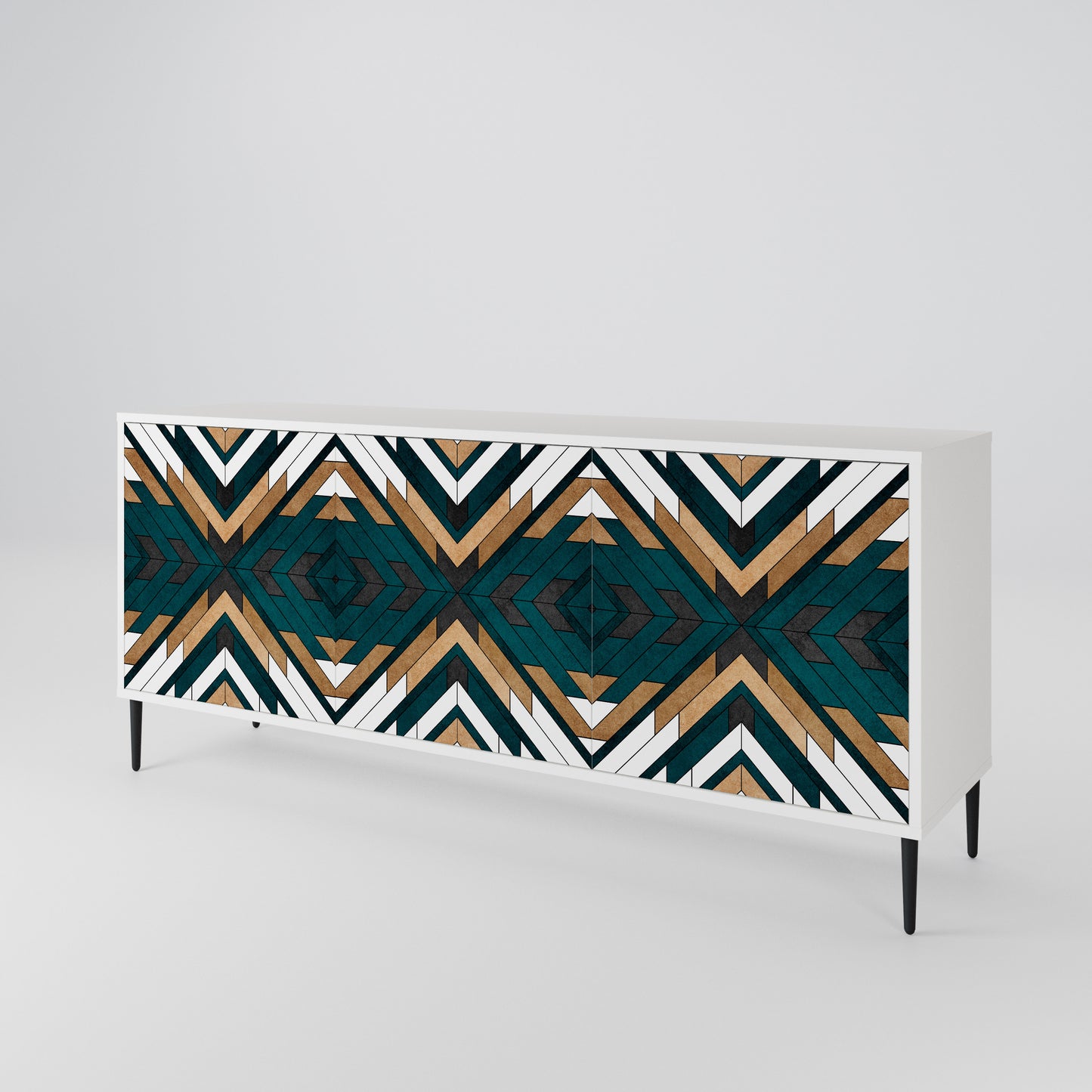 ARTISTIC GEOMETRY 3-türiges Sideboard