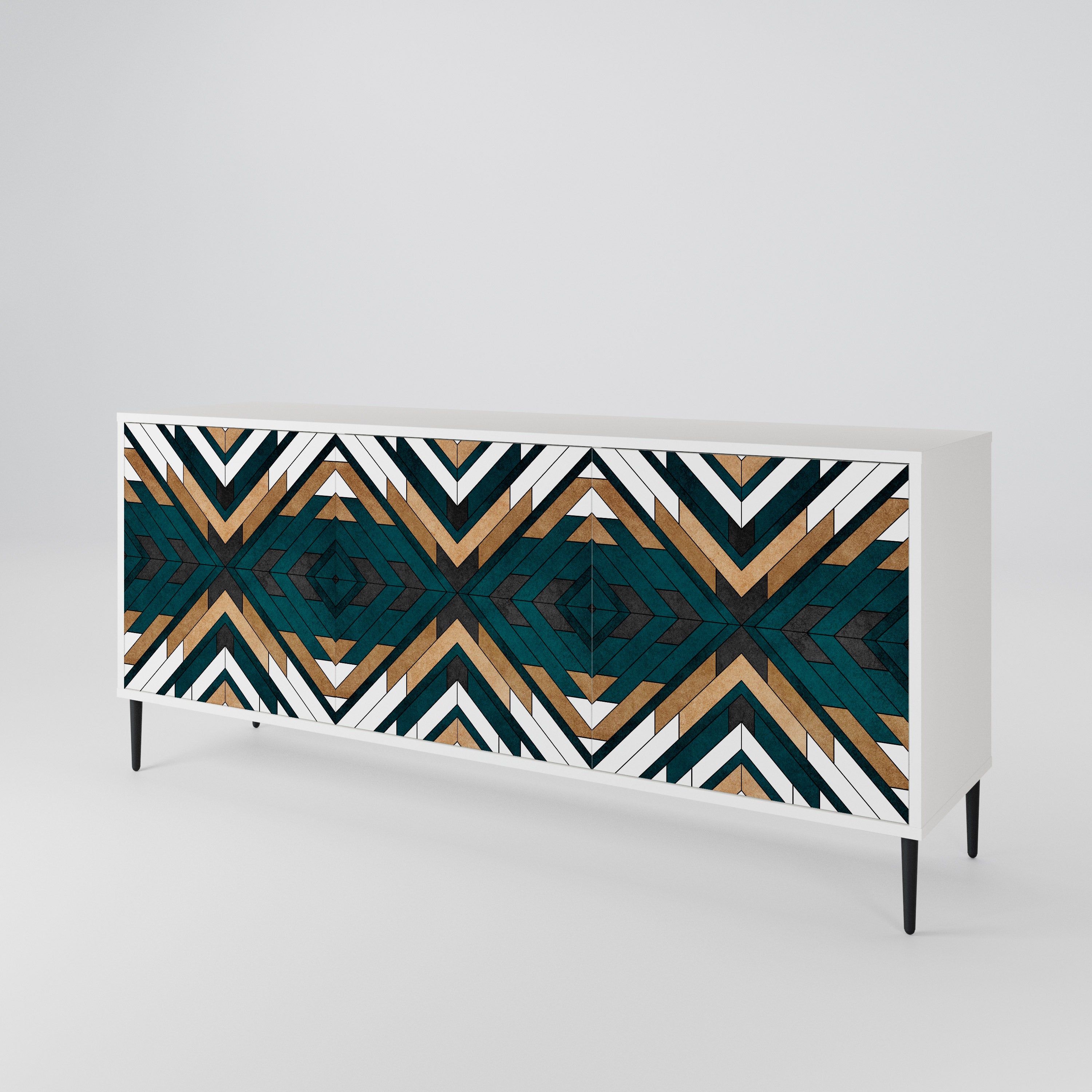 ARTISTIC GEOMETRY 3-türiges Sideboard