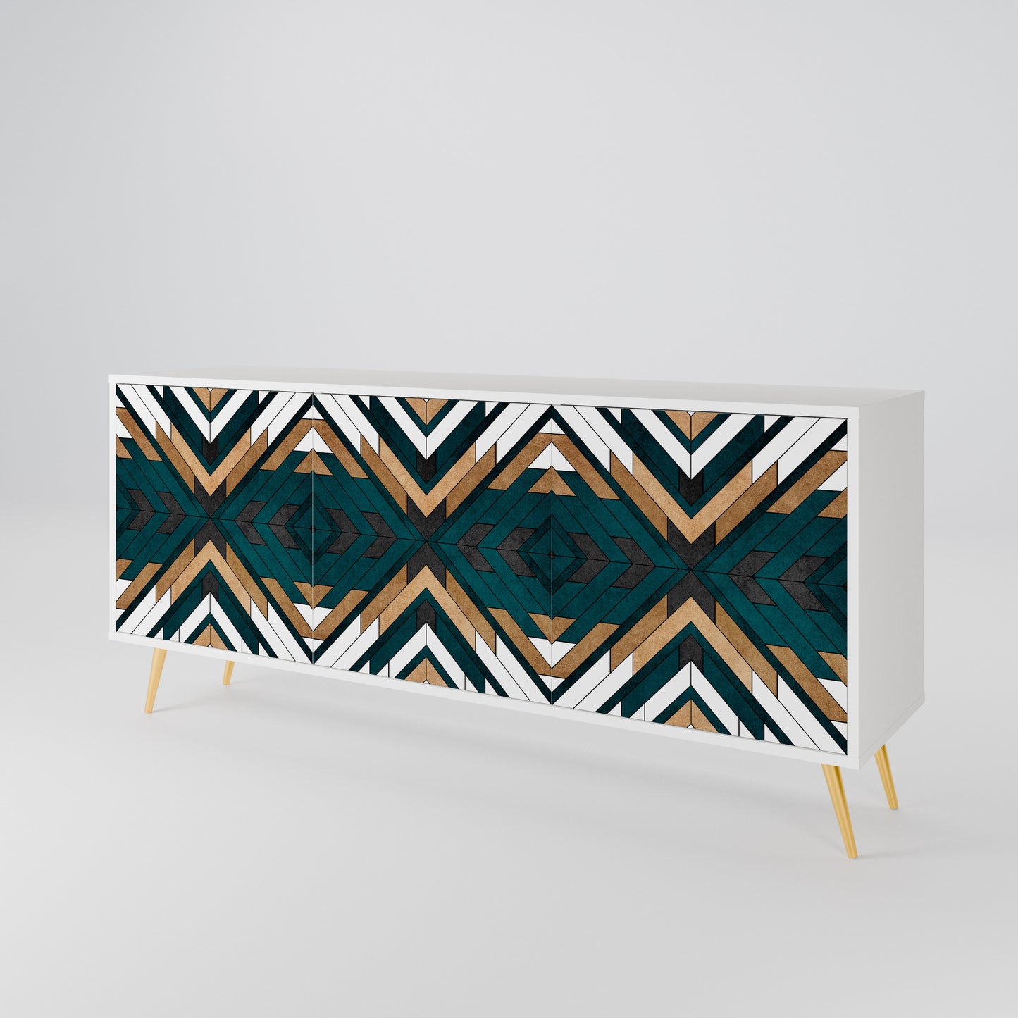ARTISTIC GEOMETRY 3-türiges Sideboard