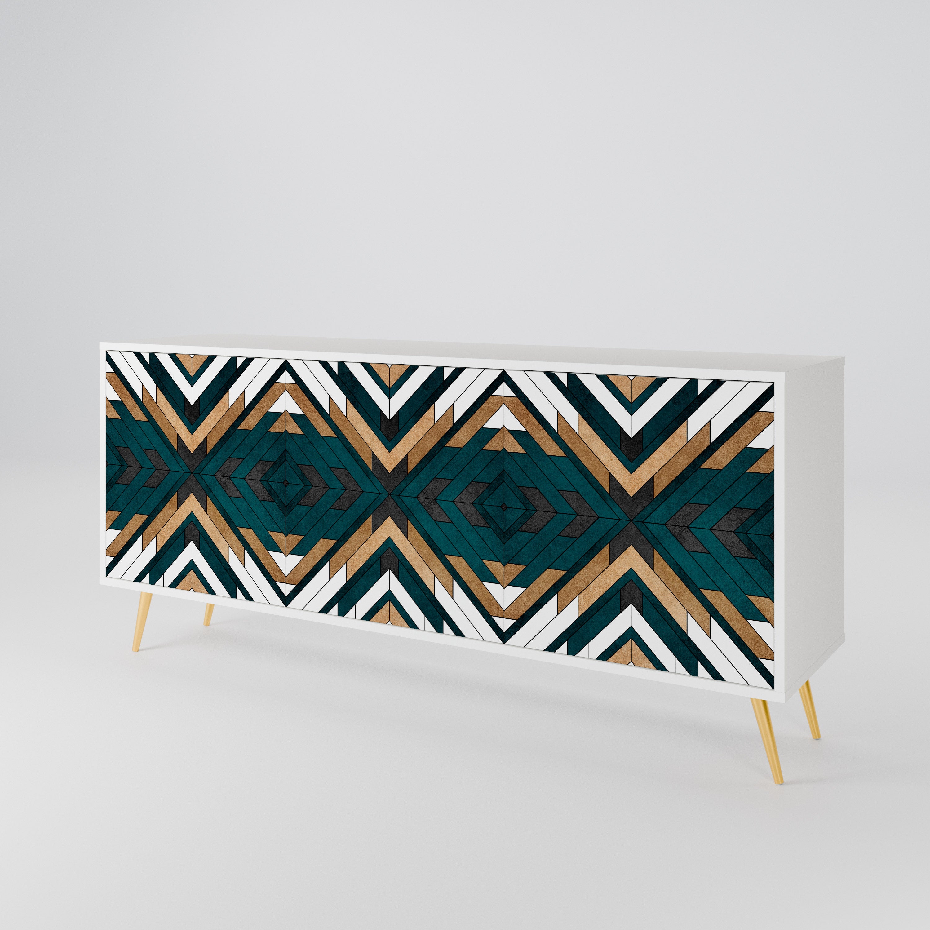 ARTISTIC GEOMETRY 3-türiges Sideboard