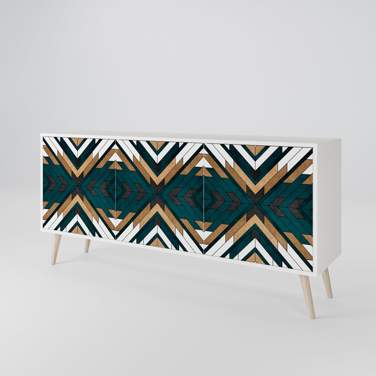 ARTISTIC GEOMETRY 3-türiges Sideboard
