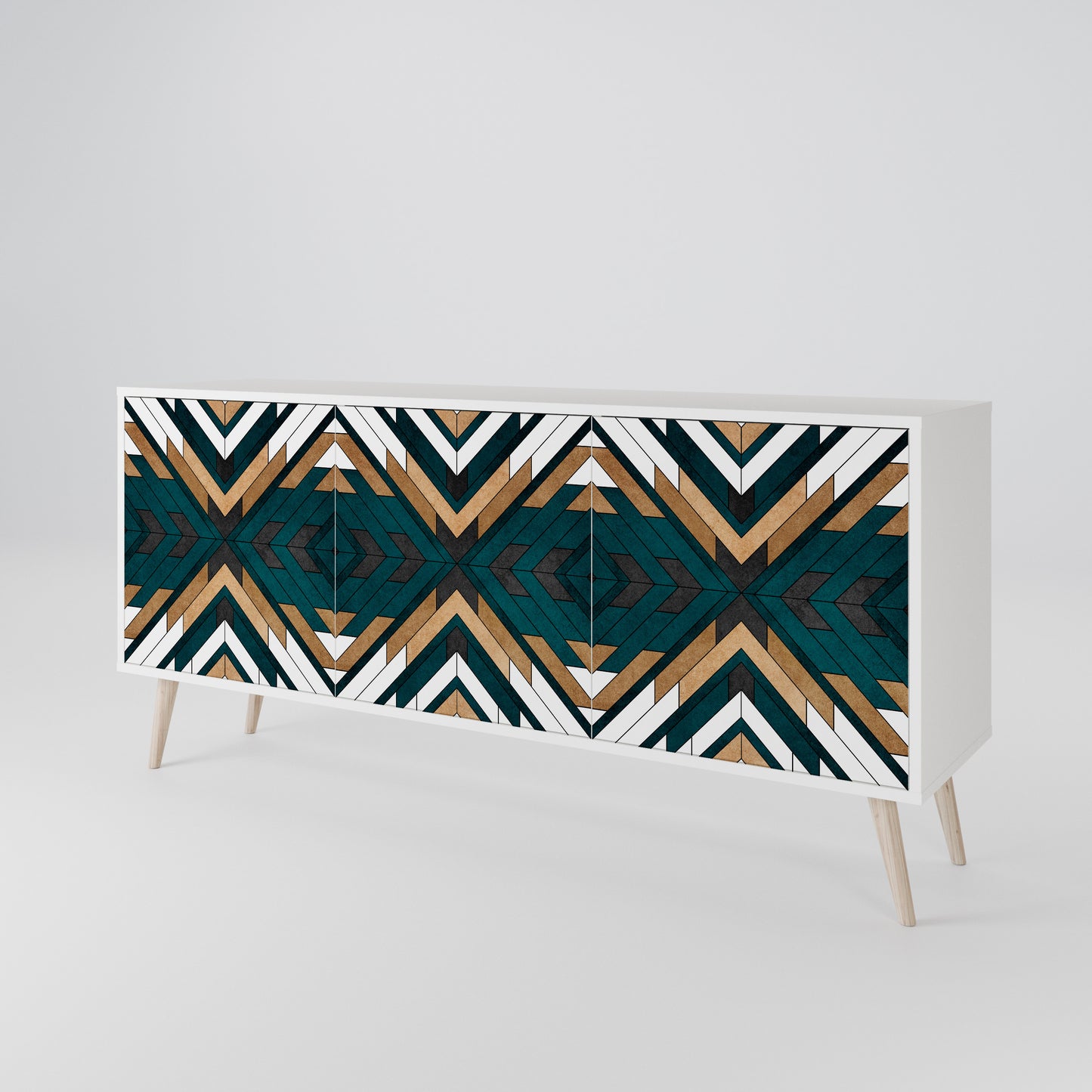 ARTISTIC GEOMETRY 3-türiges Sideboard