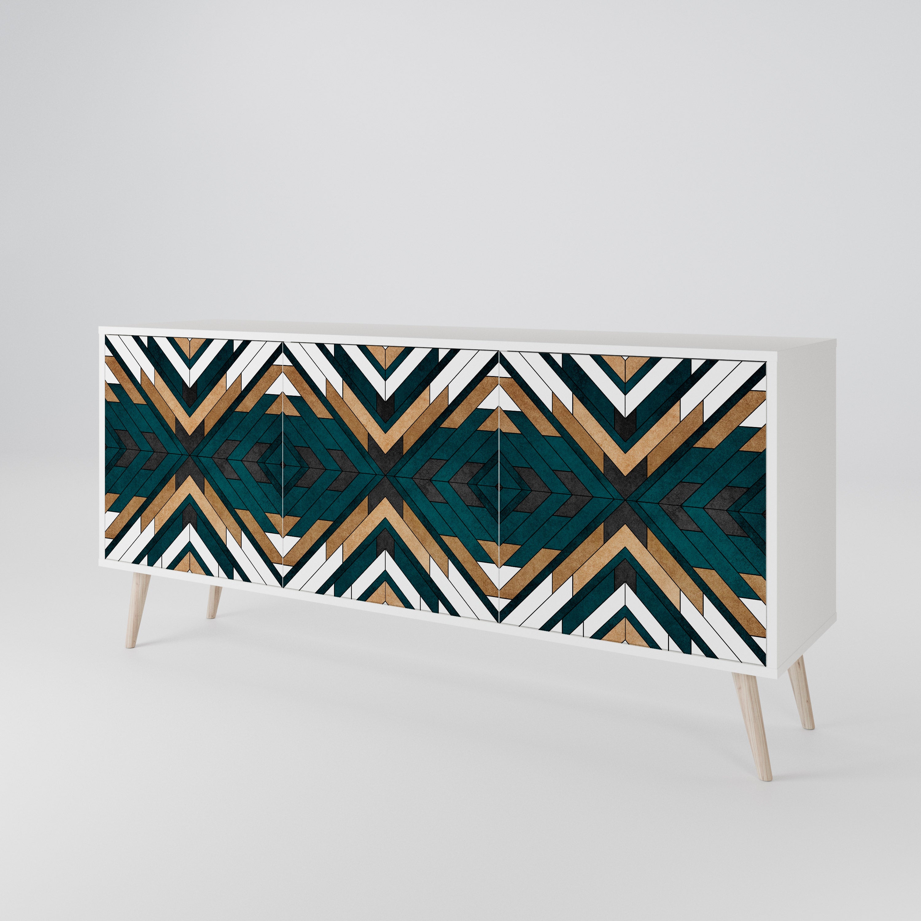ARTISTIC GEOMETRY 3-türiges Sideboard