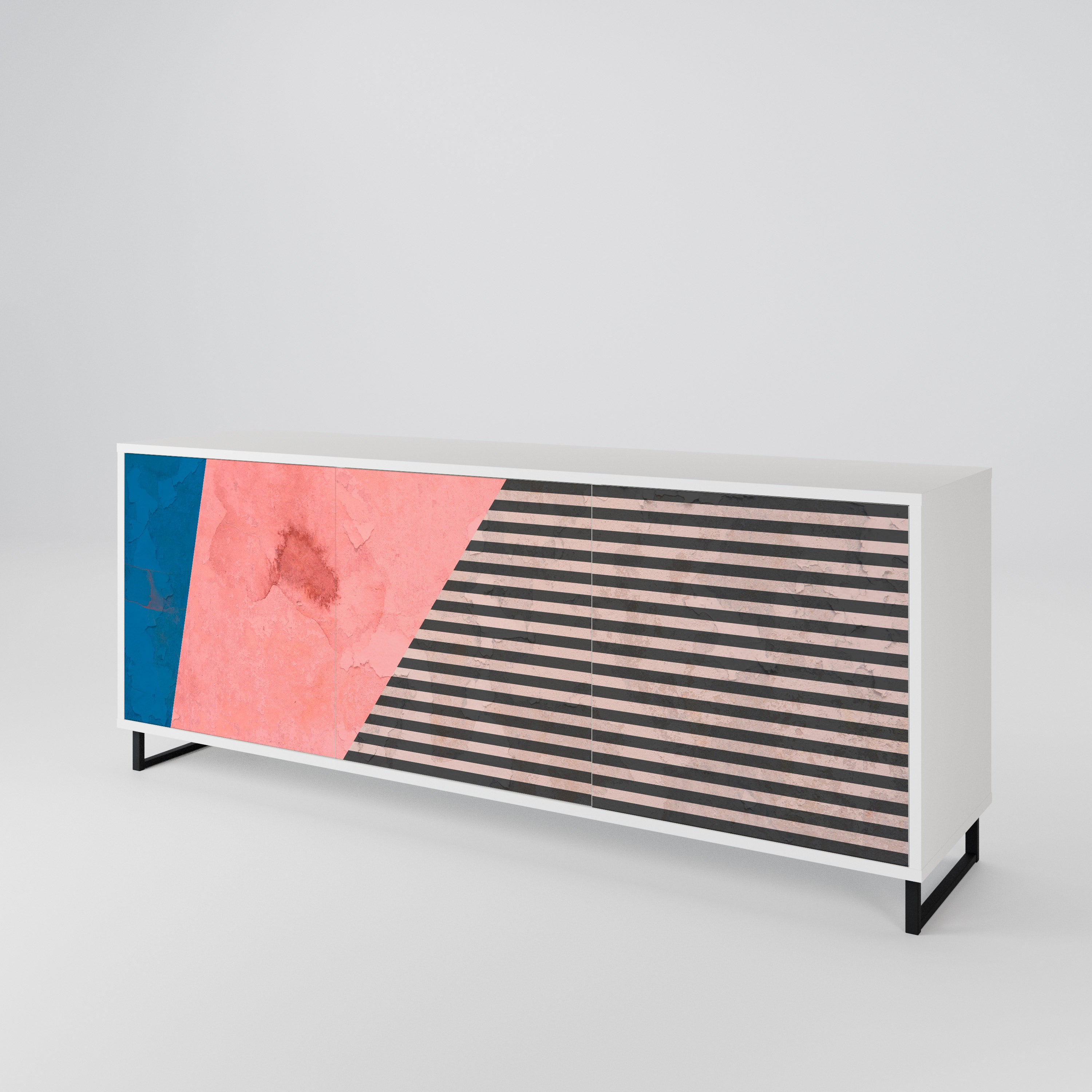 GLAMOROUS STRIPE 3-türiges Sideboard