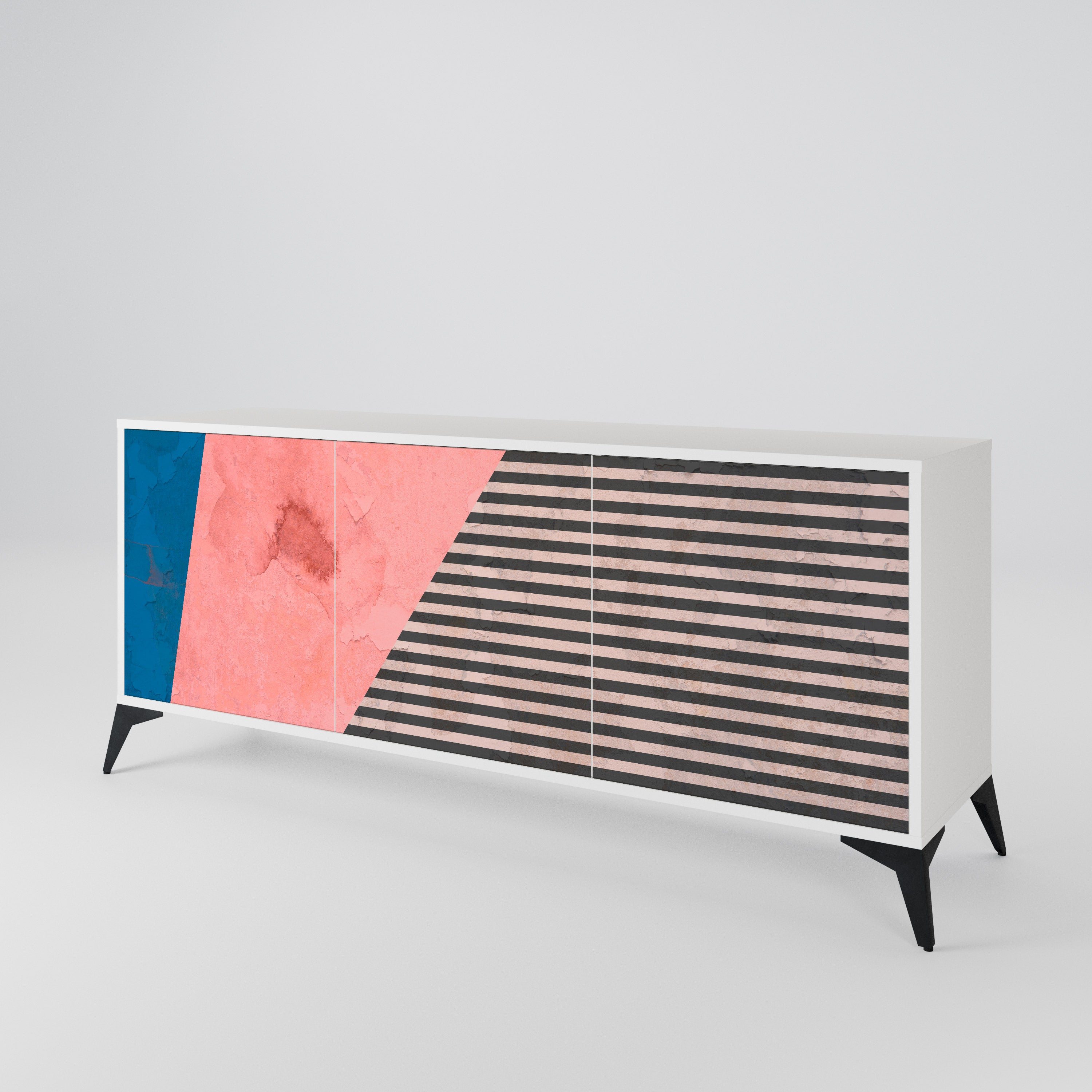 GLAMOROUS STRIPE 3-türiges Sideboard