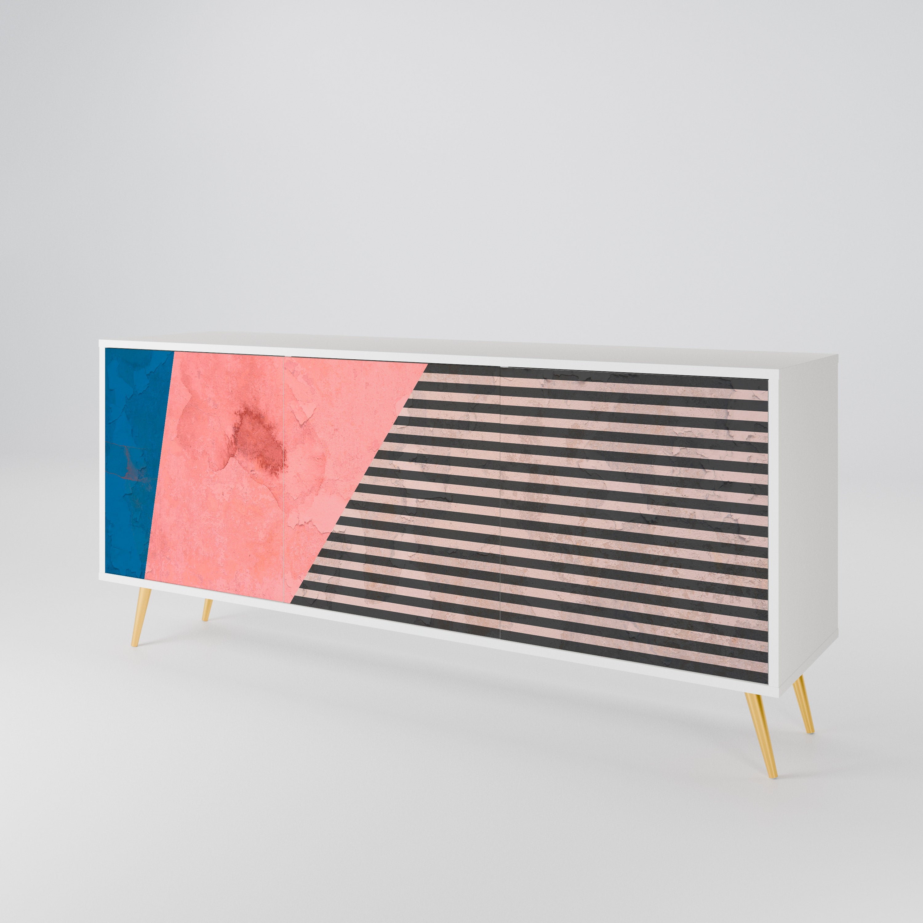 GLAMOROUS STRIPE 3-türiges Sideboard