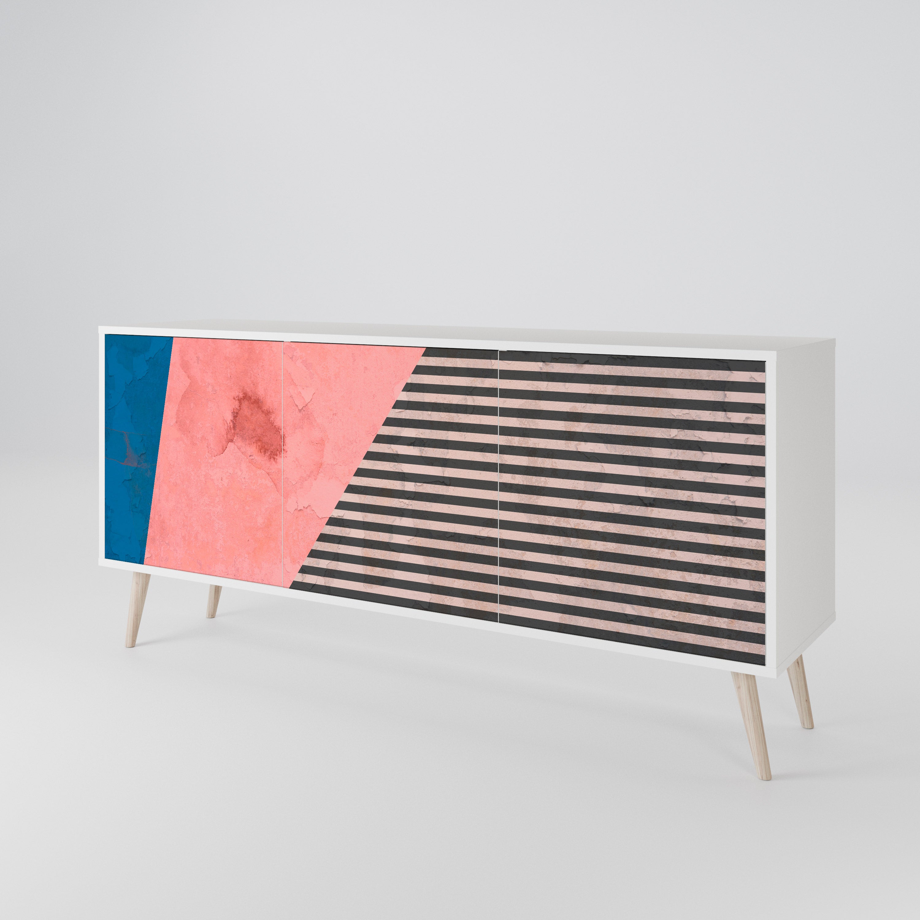 GLAMOROUS STRIPE 3-türiges Sideboard