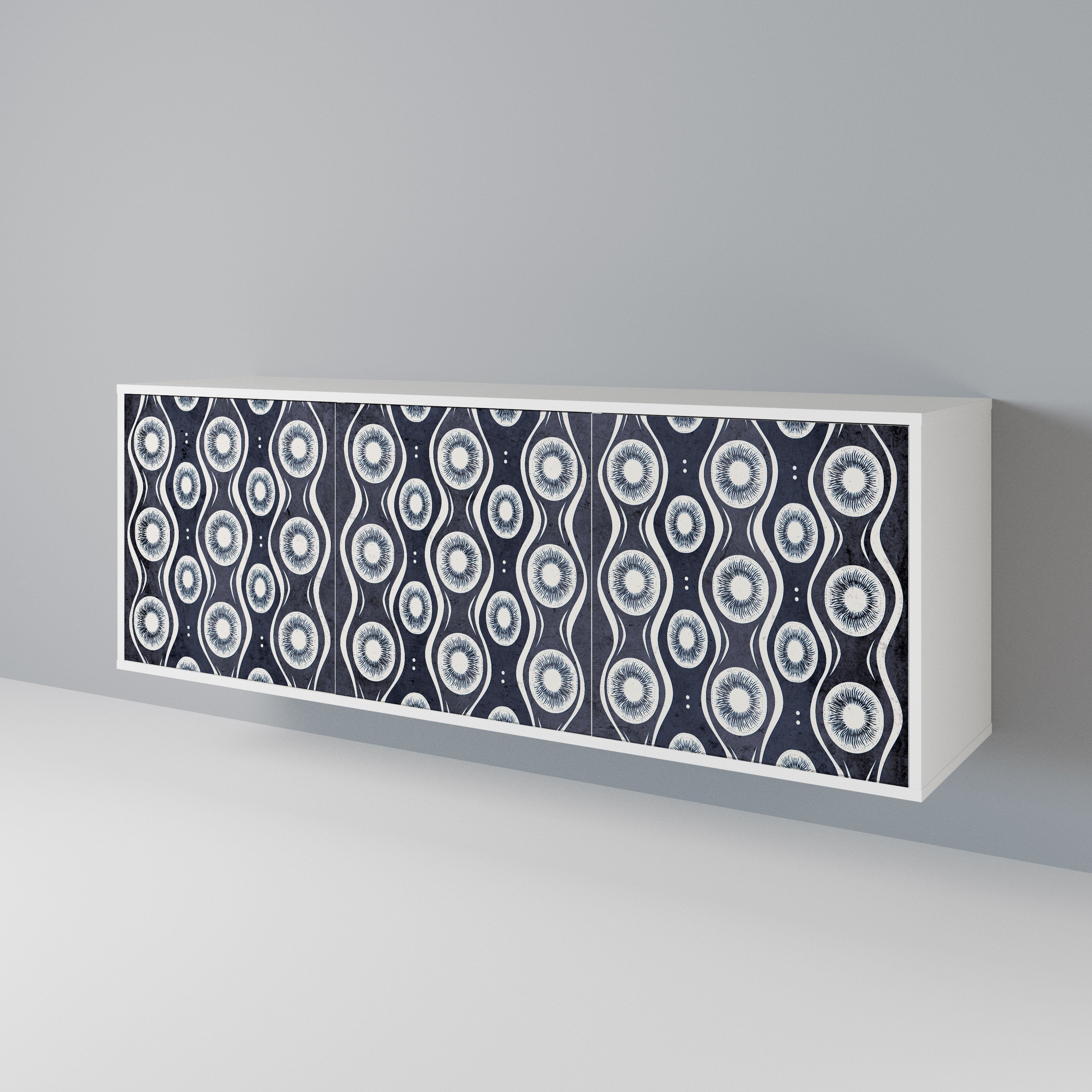 GRAPHITE EYES 3-türiges Sideboard