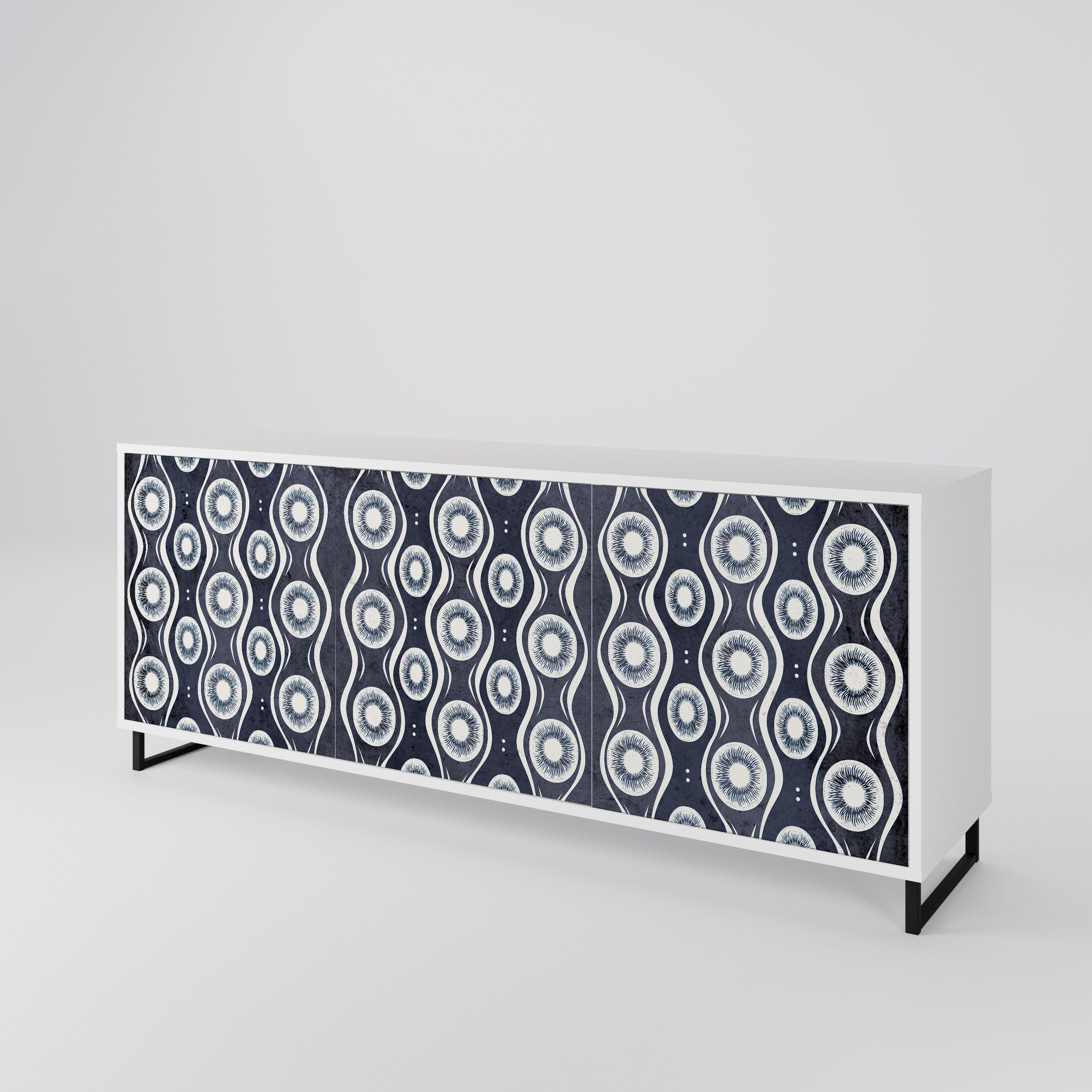 GRAPHITE EYES 3-türiges Sideboard