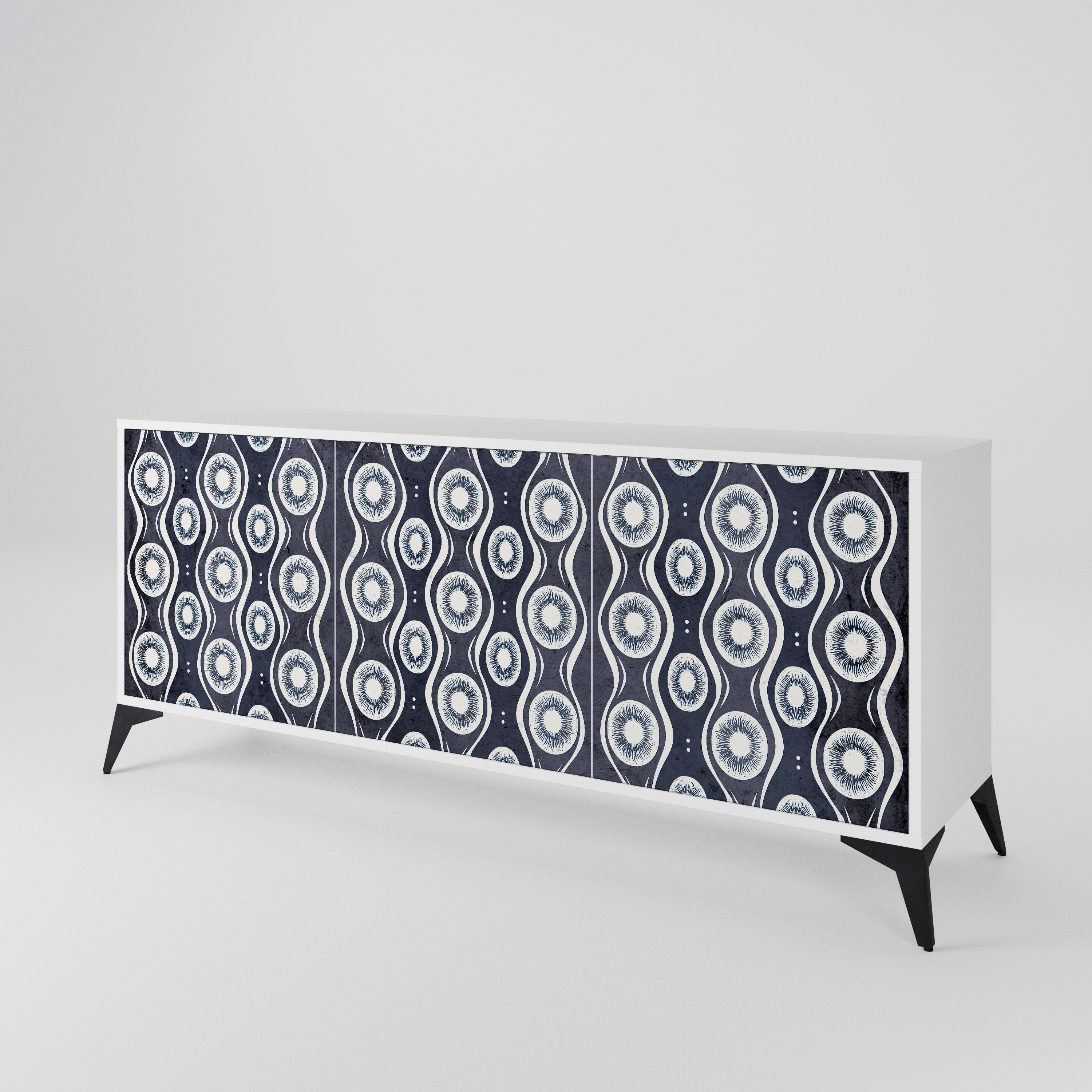GRAPHITE EYES 3-türiges Sideboard