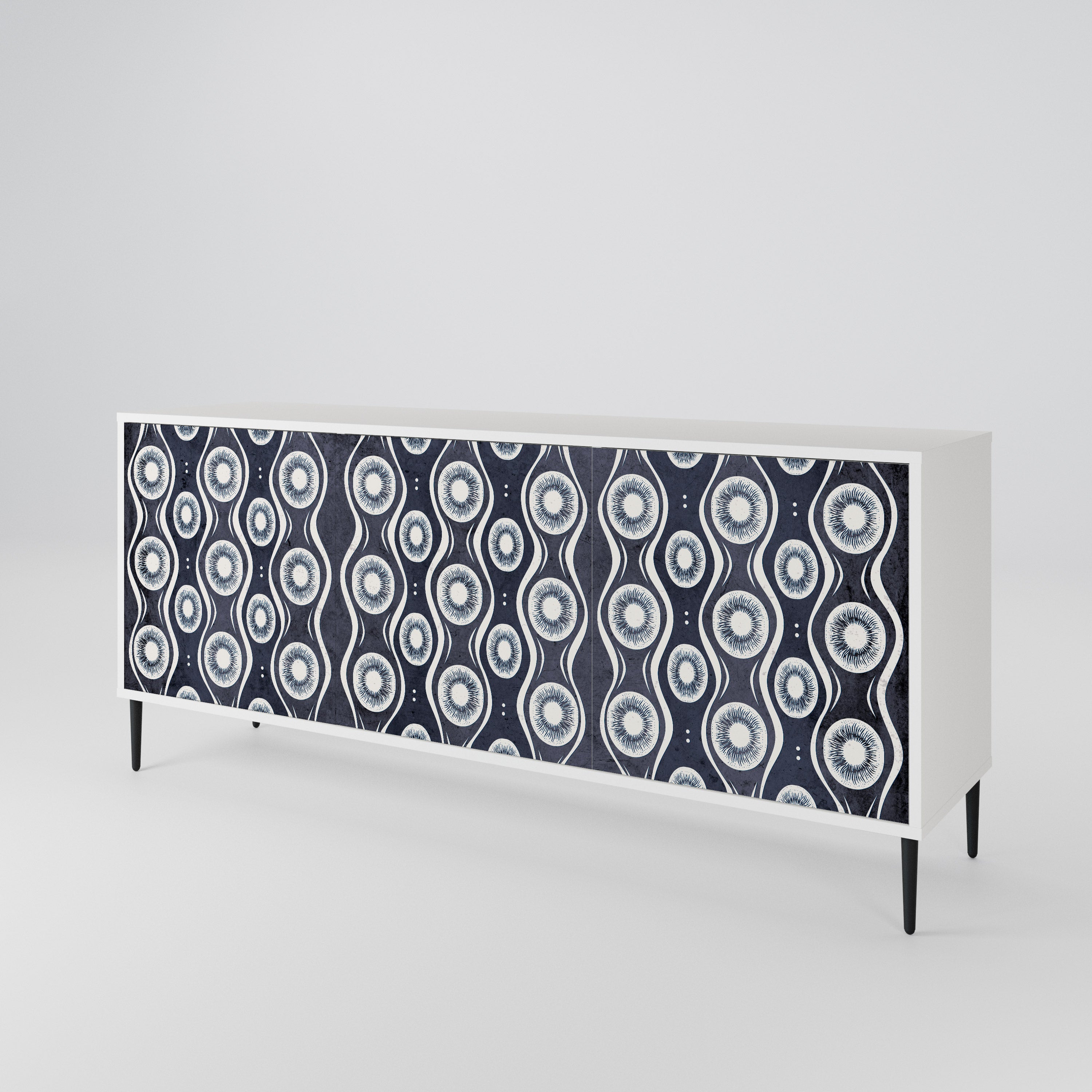 GRAPHITE EYES 3-türiges Sideboard
