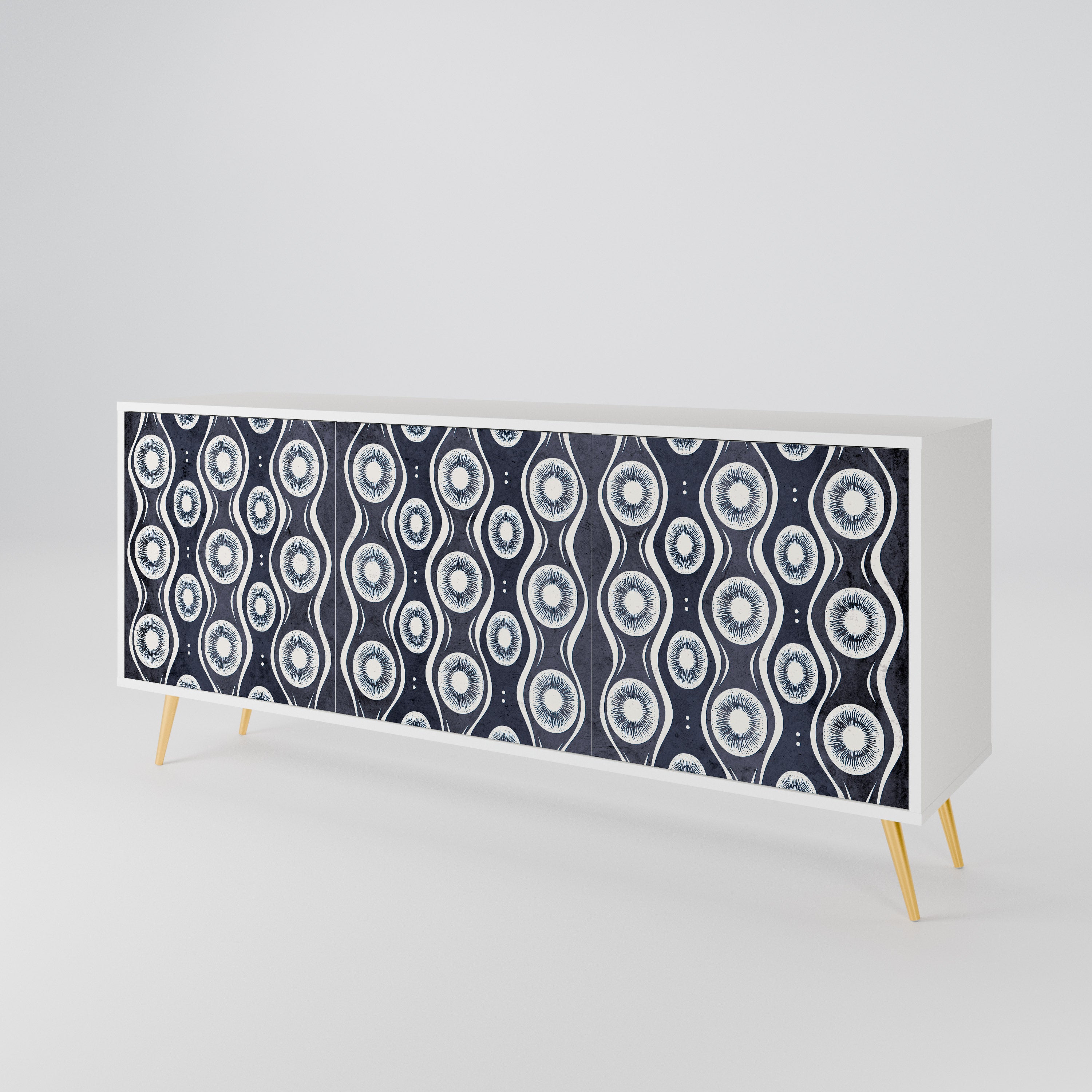 GRAPHITE EYES 3-türiges Sideboard