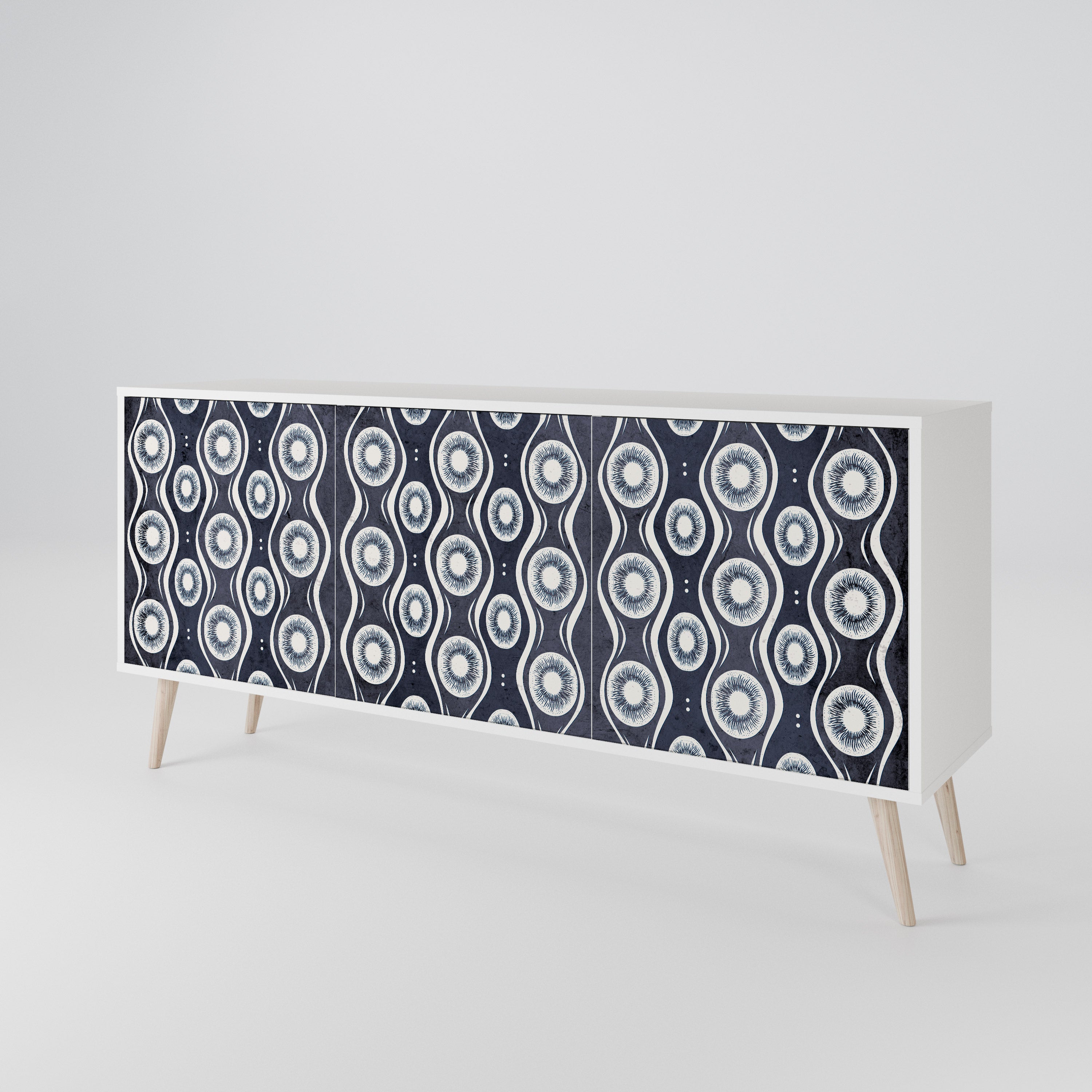 GRAPHITE EYES 3-türiges Sideboard