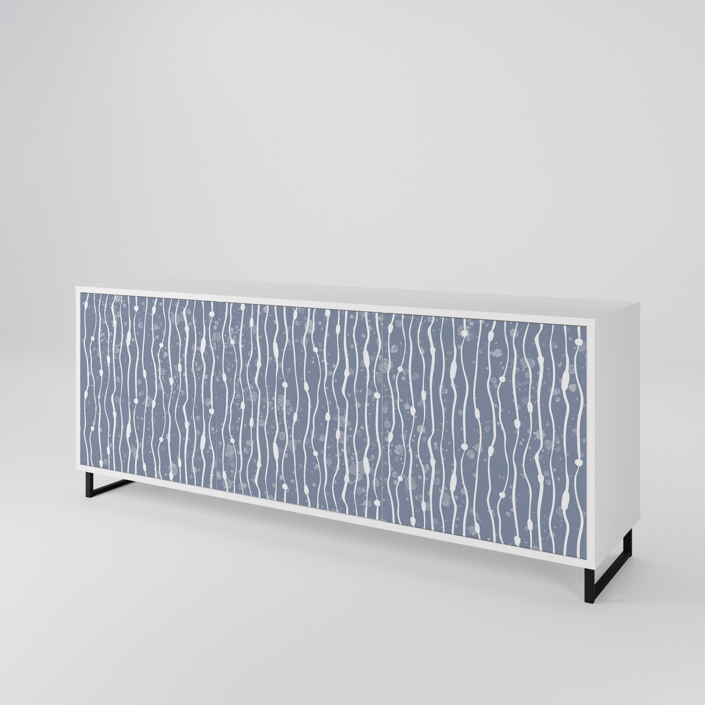 GRAPHITE RAIN 3-türiges Sideboard
